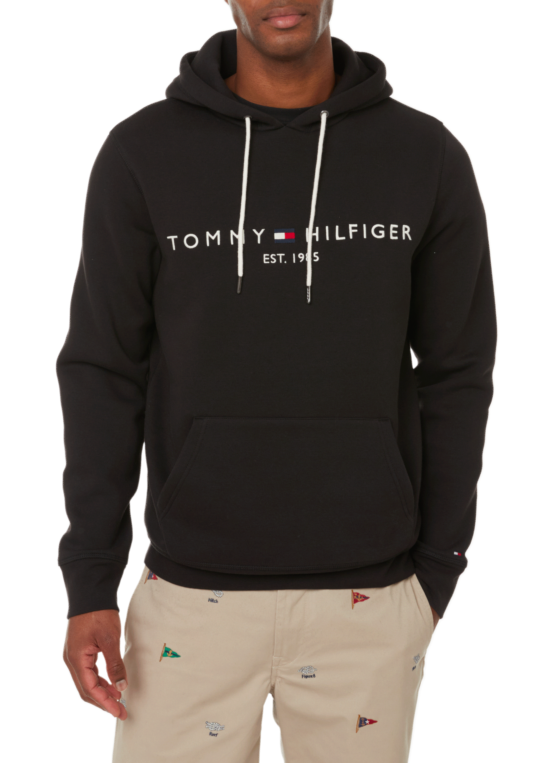 Organic cotton hoodie TOMMY HILFIGER Black
