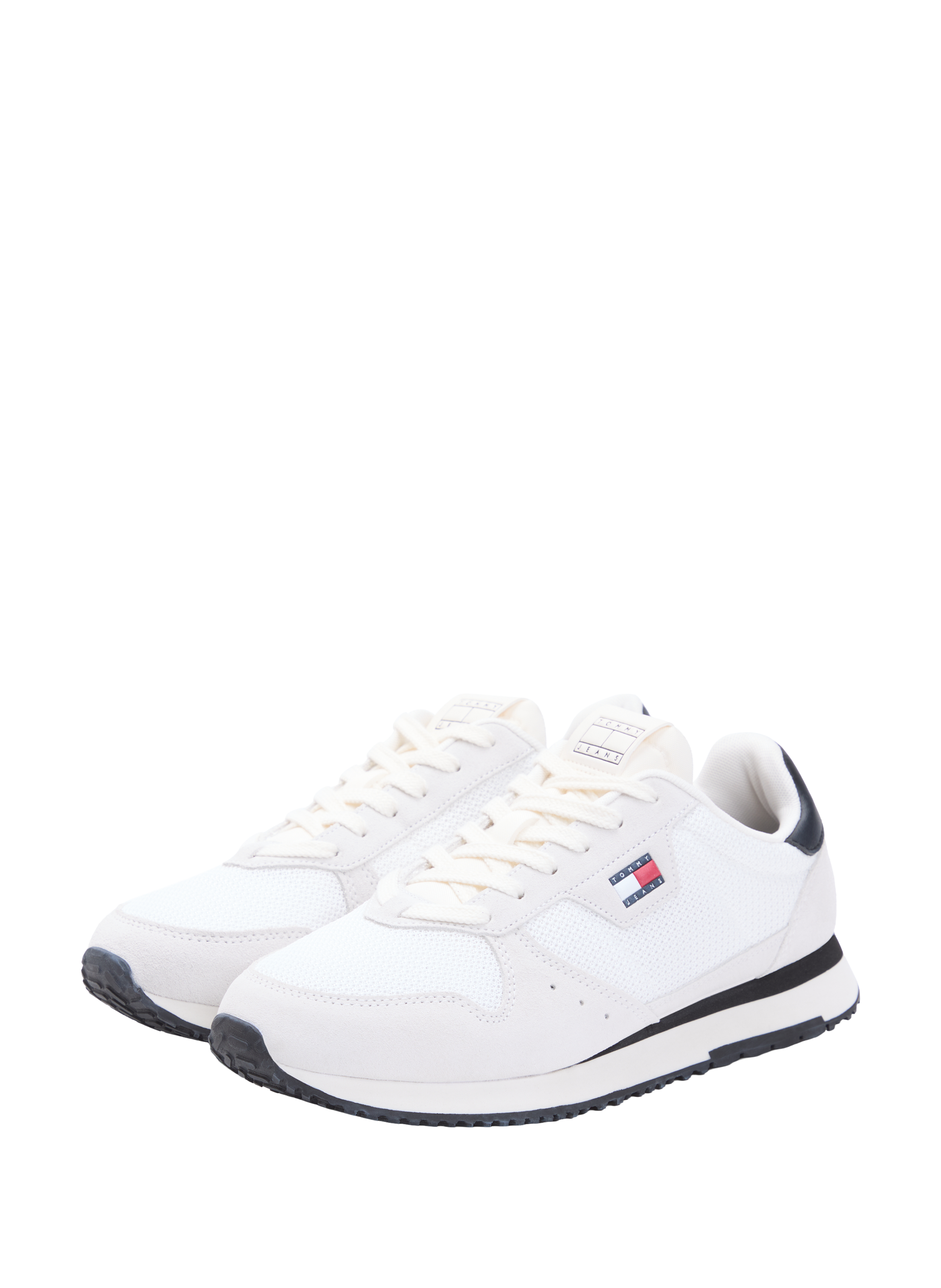 Low-top cow leather sneakers TOMMY HILFIGER White