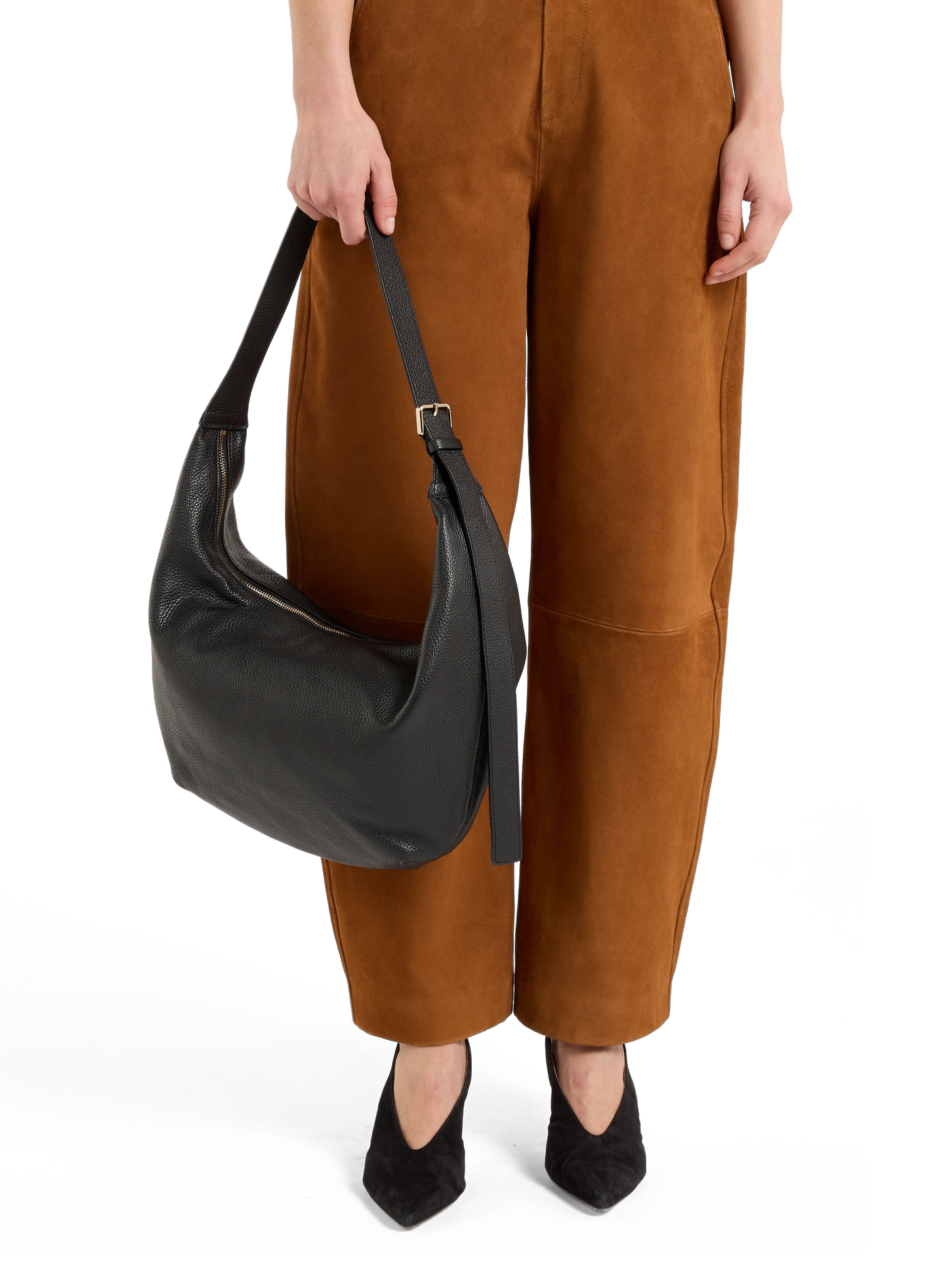 Sac à main Ganane en cuir SAISON 1865 Noir