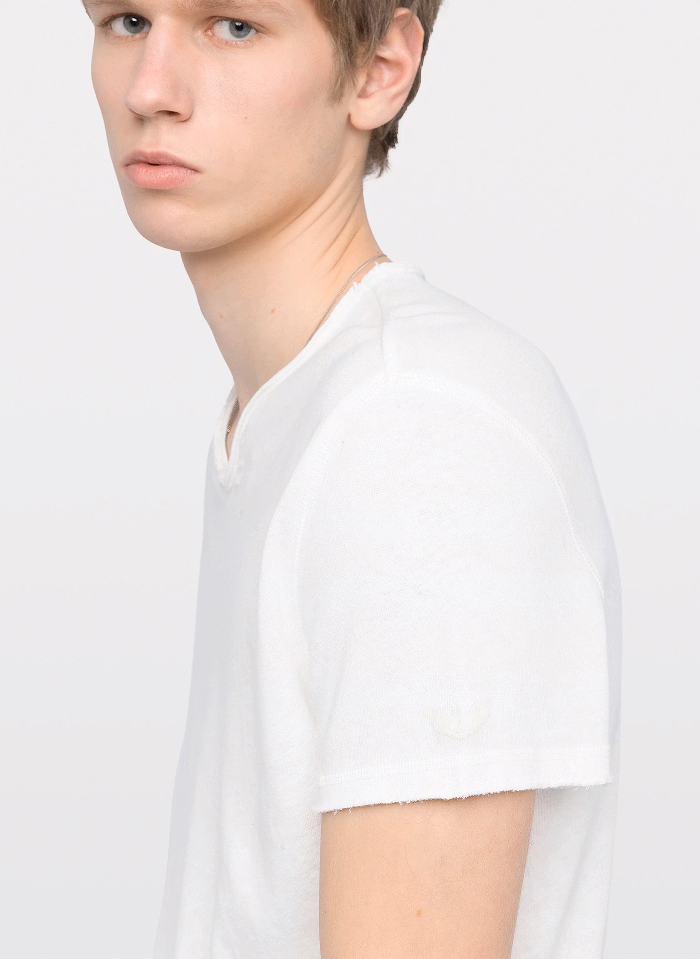 Tee-shirt droit en coton et lin monastir ZADIG&VOLTAIRE Blanc