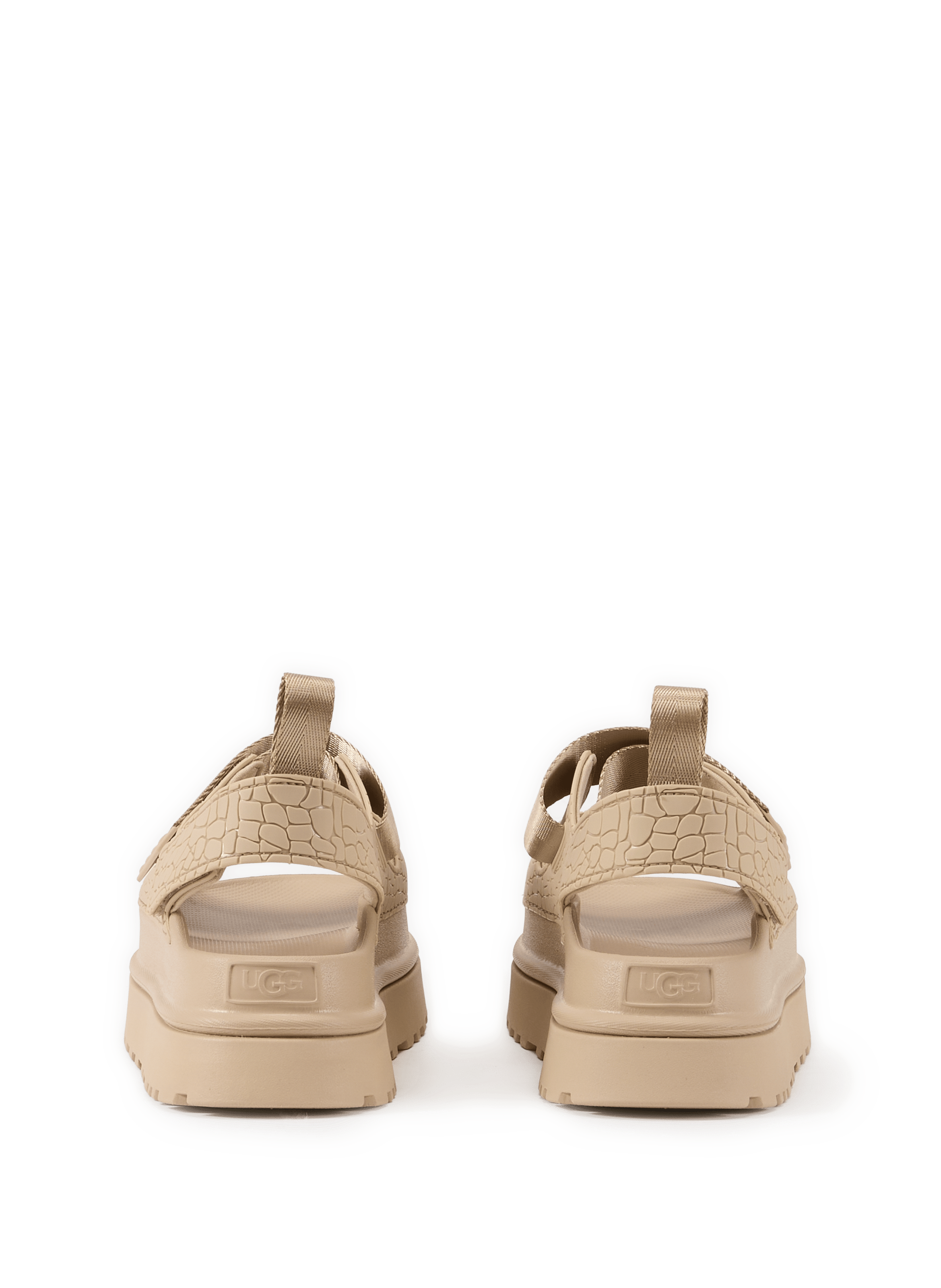 Sandales compensées GoldenGlow à scratch UGG Beige