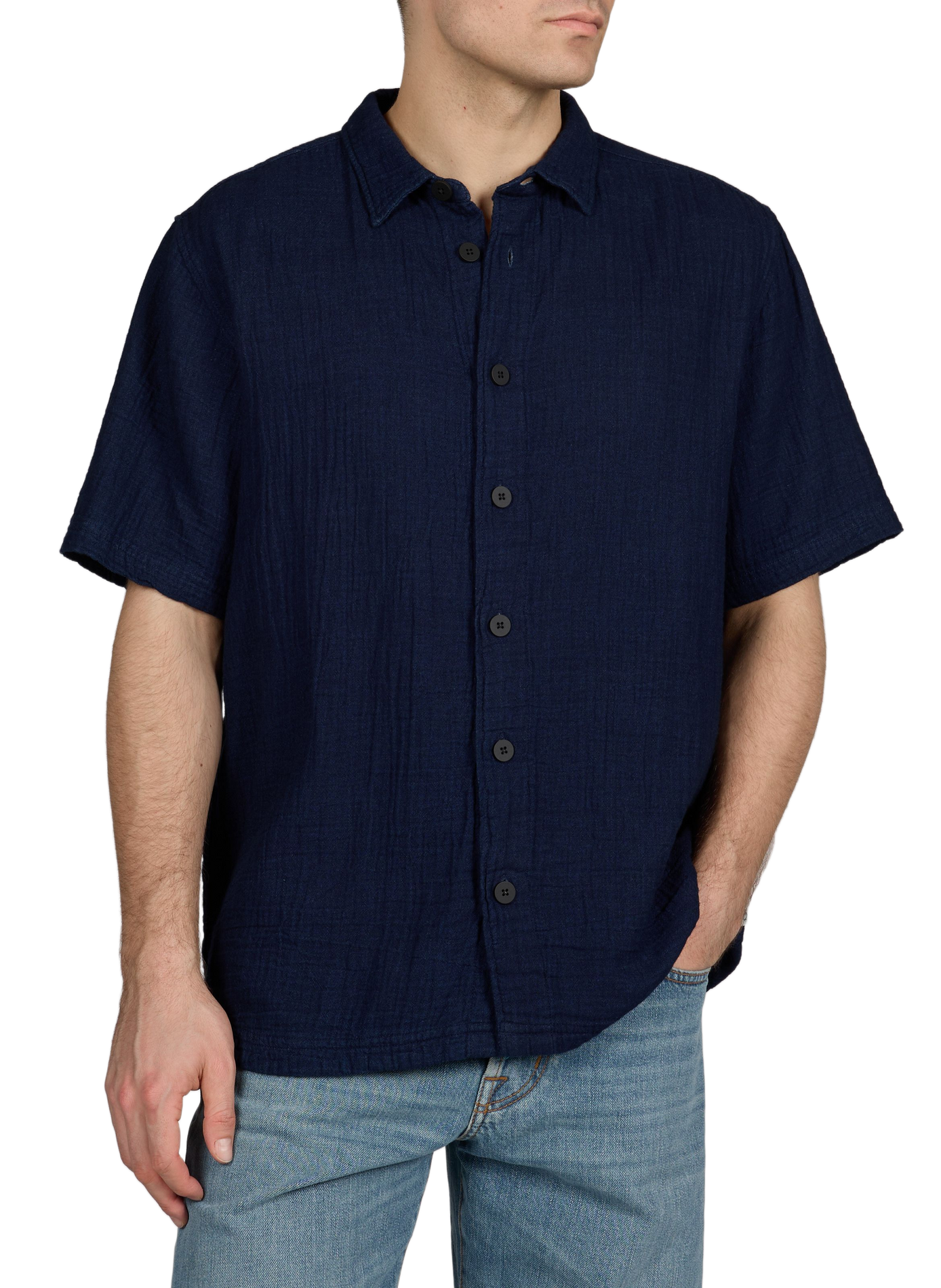Chemise en coton KNOWLEDGE COTTON Bleu