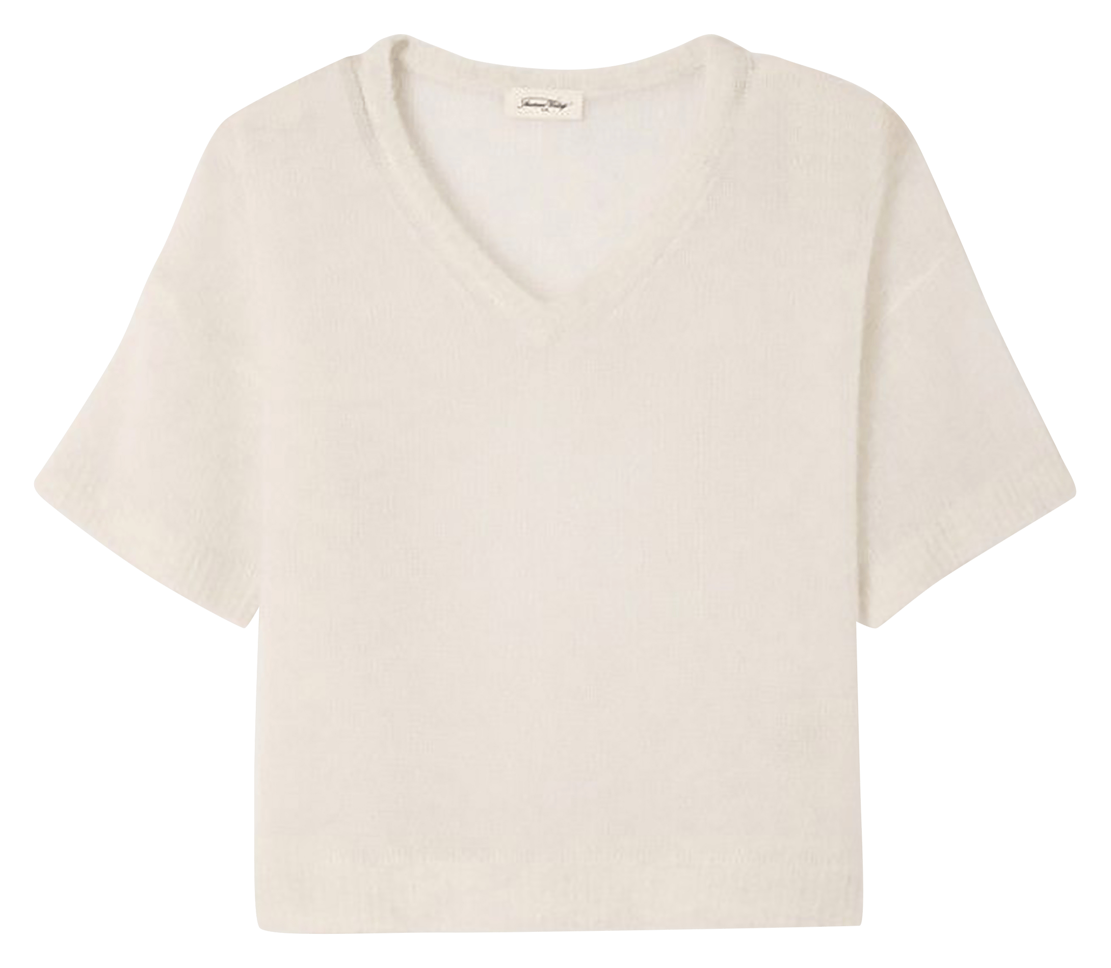 Pull droit col v bodyrow AMERICAN VINTAGE Gris