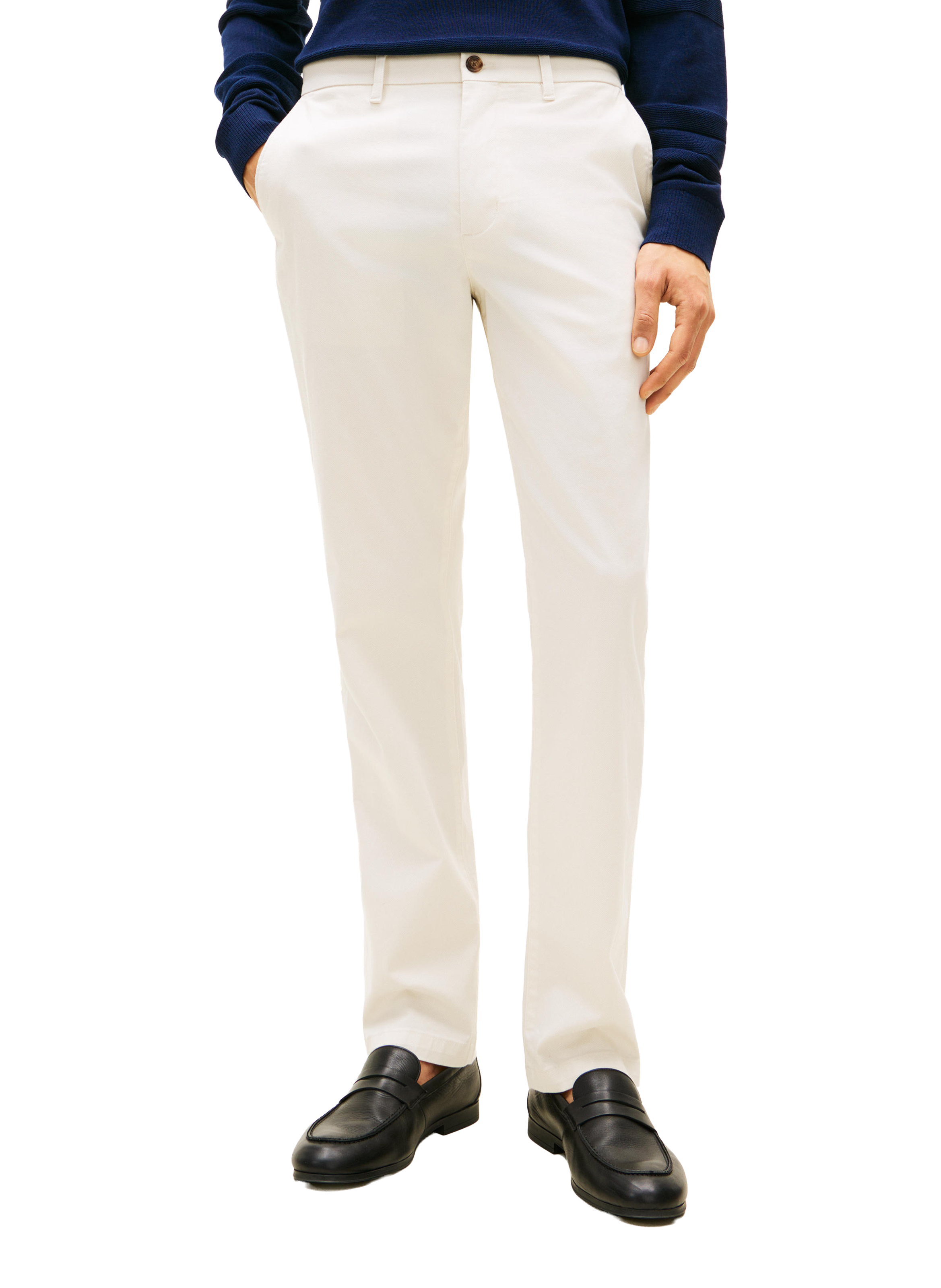 Straight cut cotton pants TOMMY HILFIGER Beige