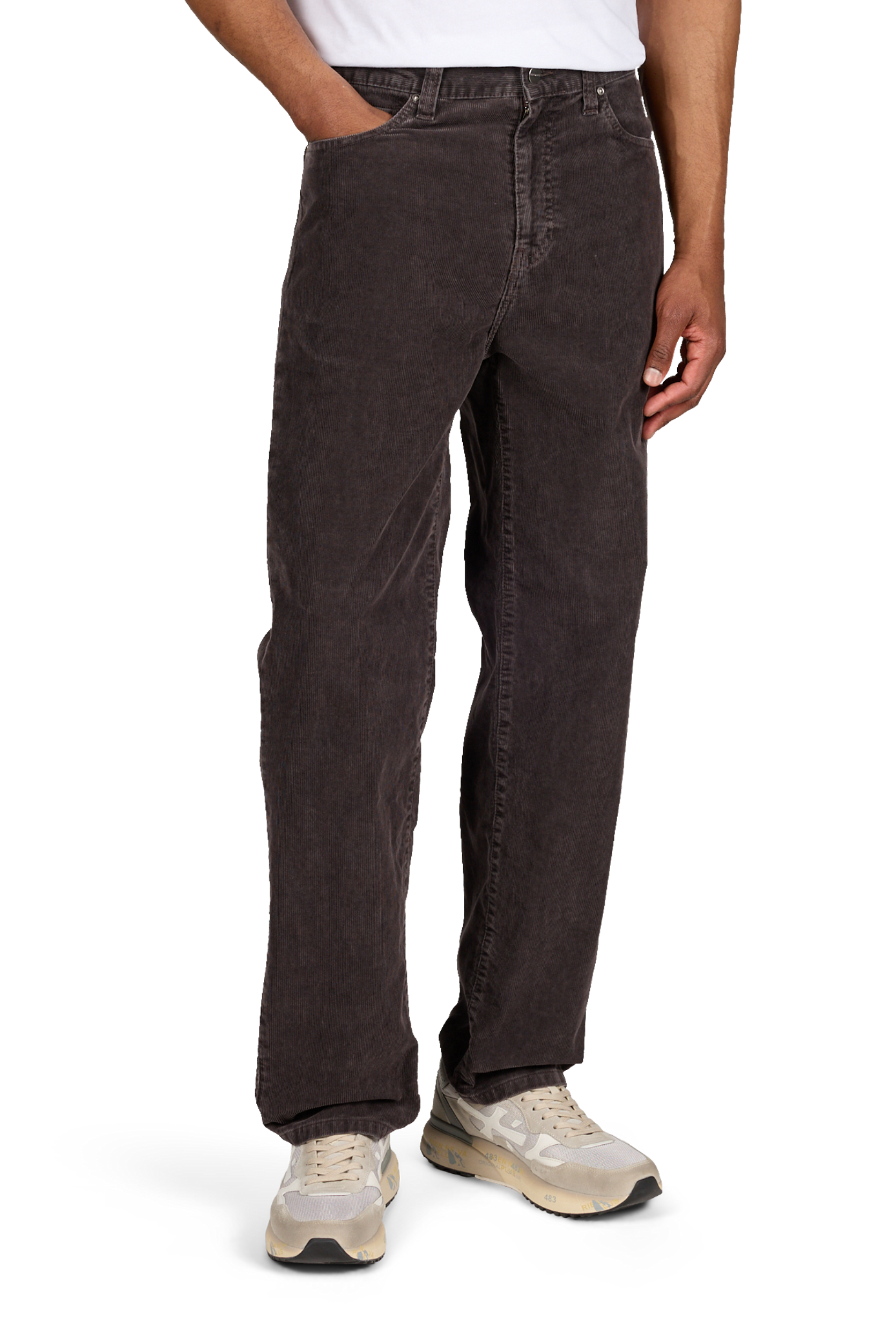 Cotton corduroy trousers CARHARTT WIP Brown