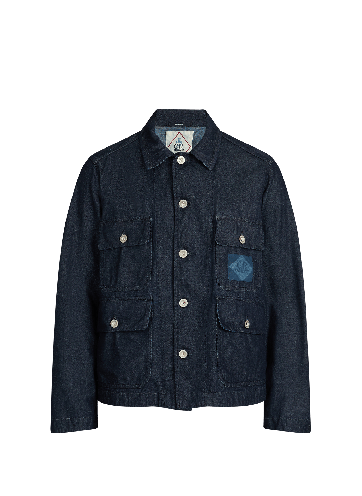 Cotton denim jacket CP COMPANY Blue