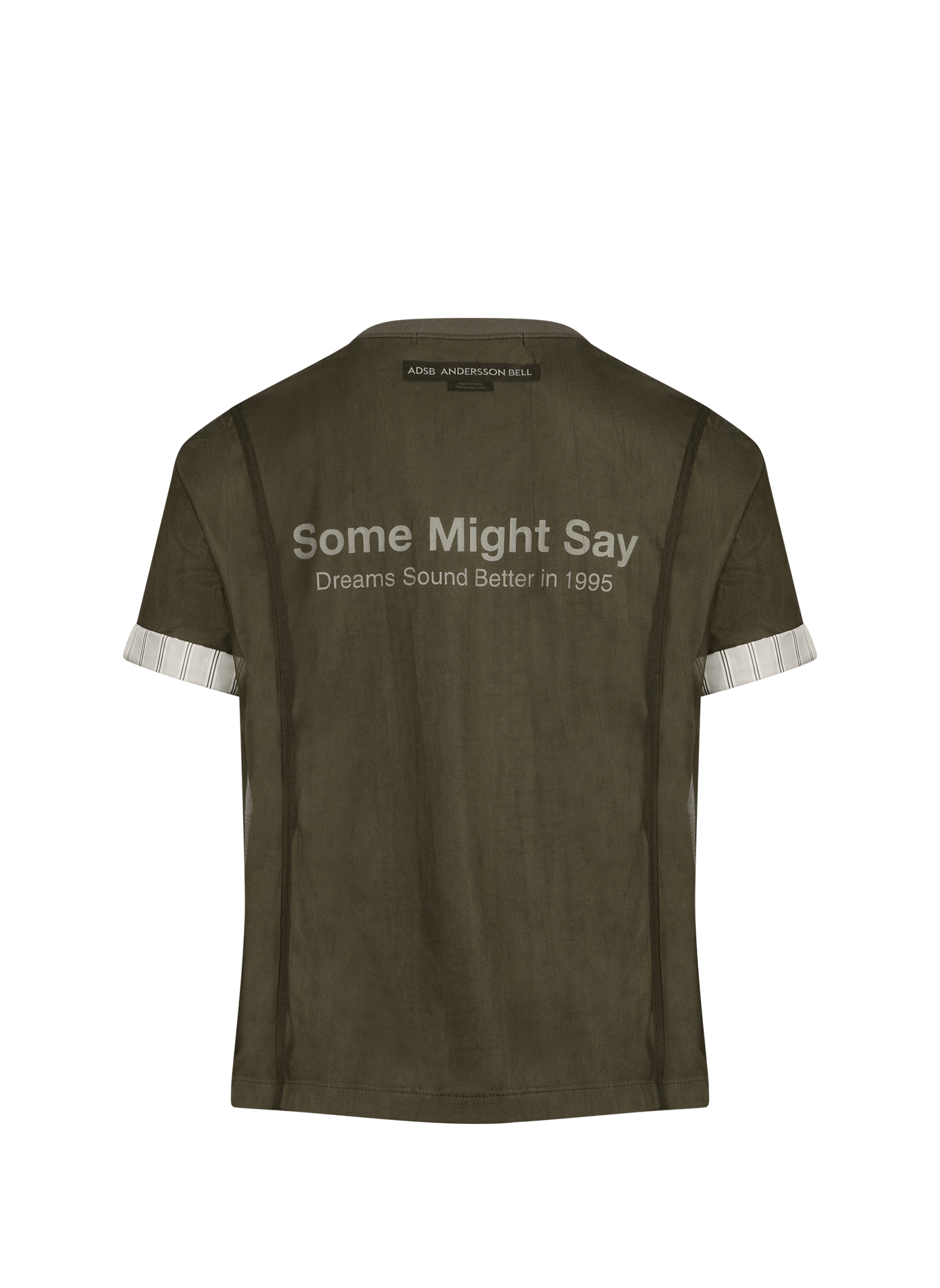 Round neck mesh T-shirt ANDERSSON BELL Khaki