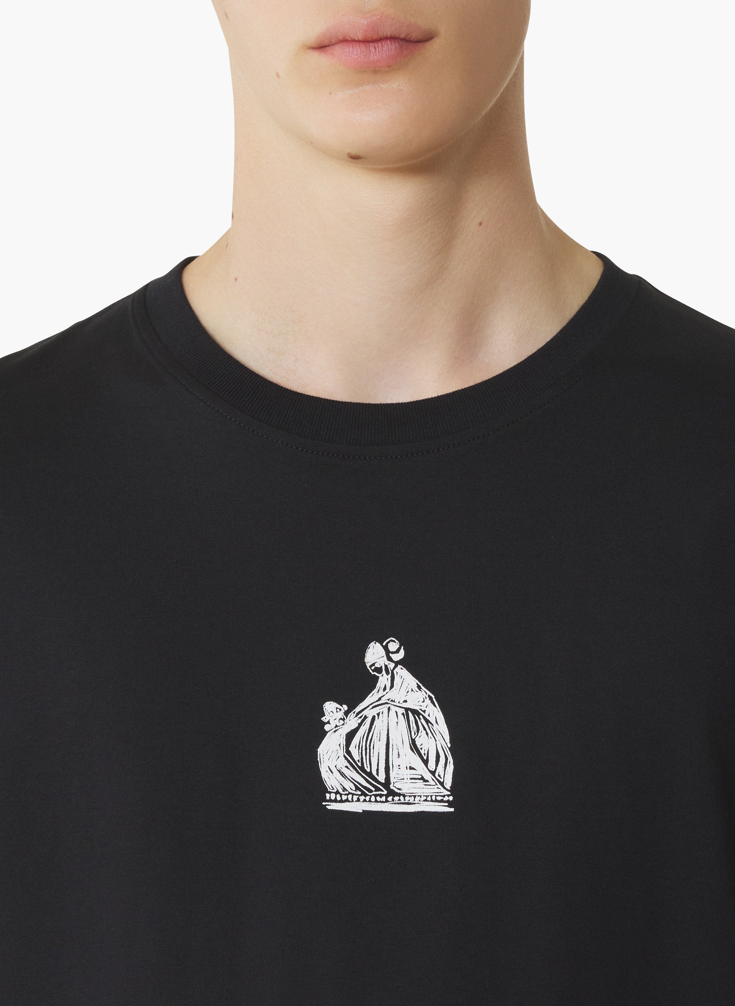 T-shirt imprimé la mère et l'enfant LANVIN Noir