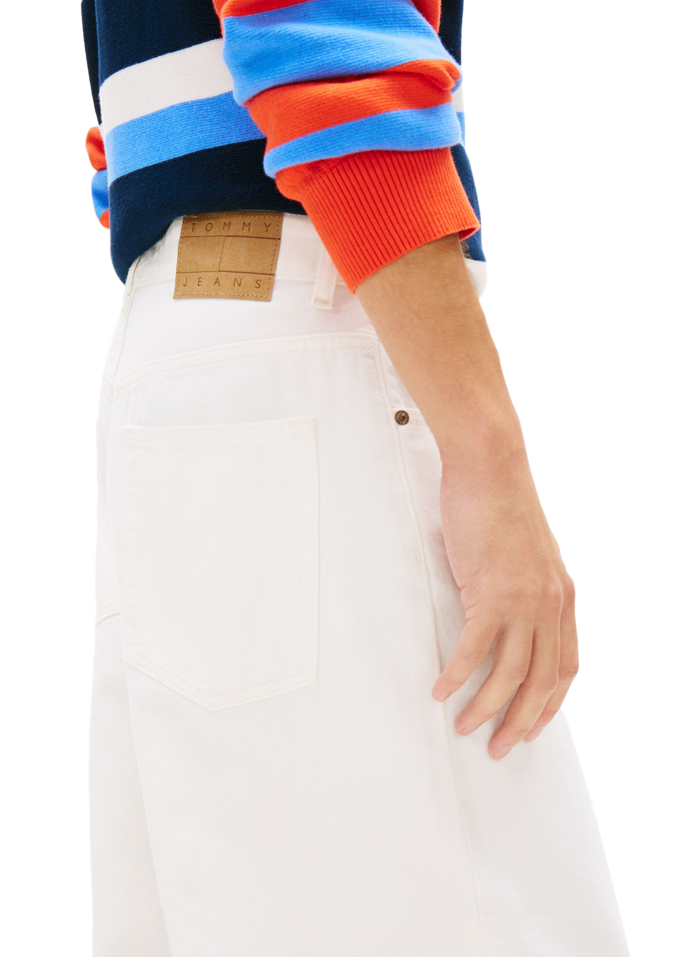 Weite Baumwollhose Théo TOMMY HILFIGER Beige