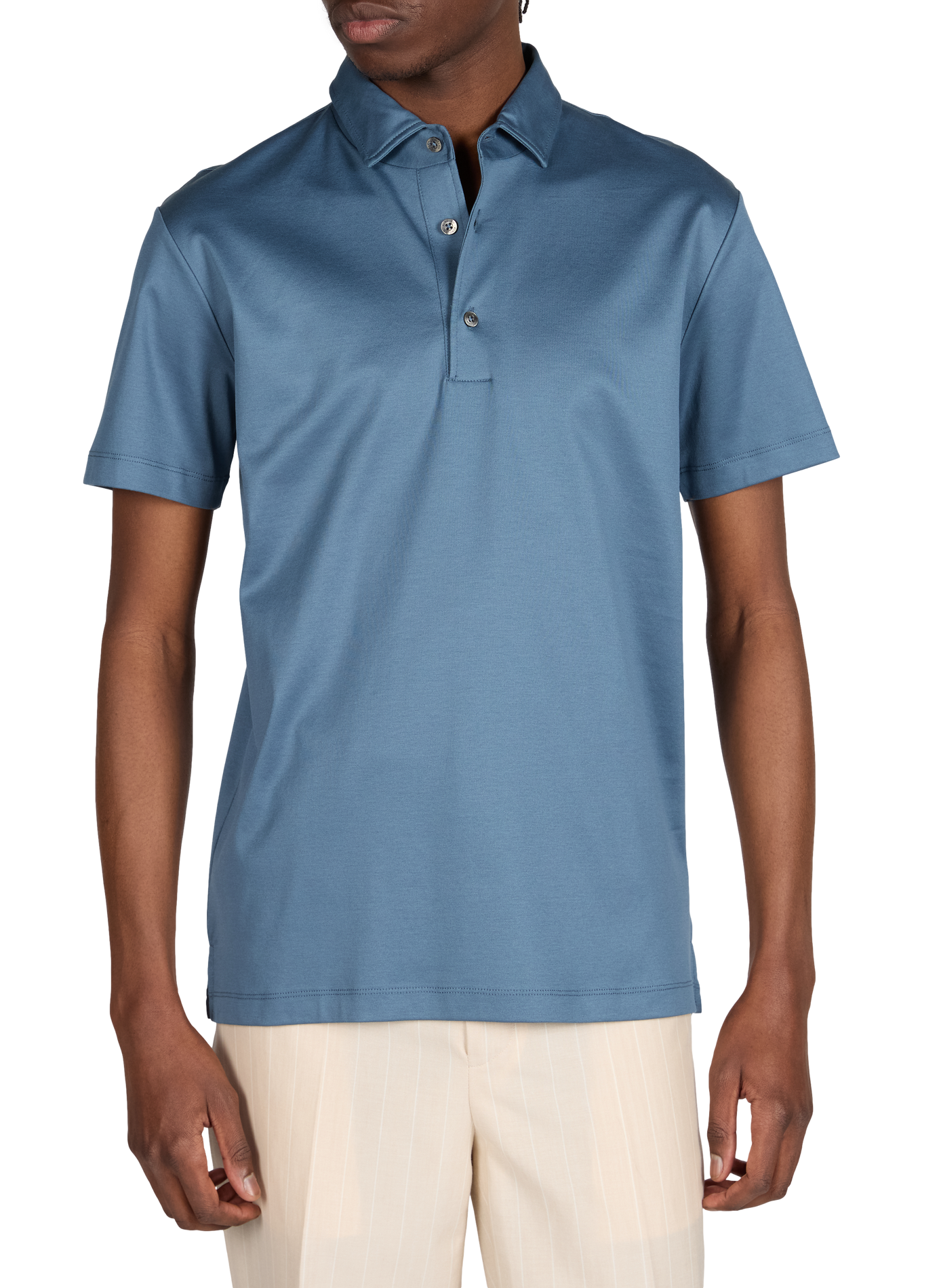 Cotton polo shirt AURELIEN Green