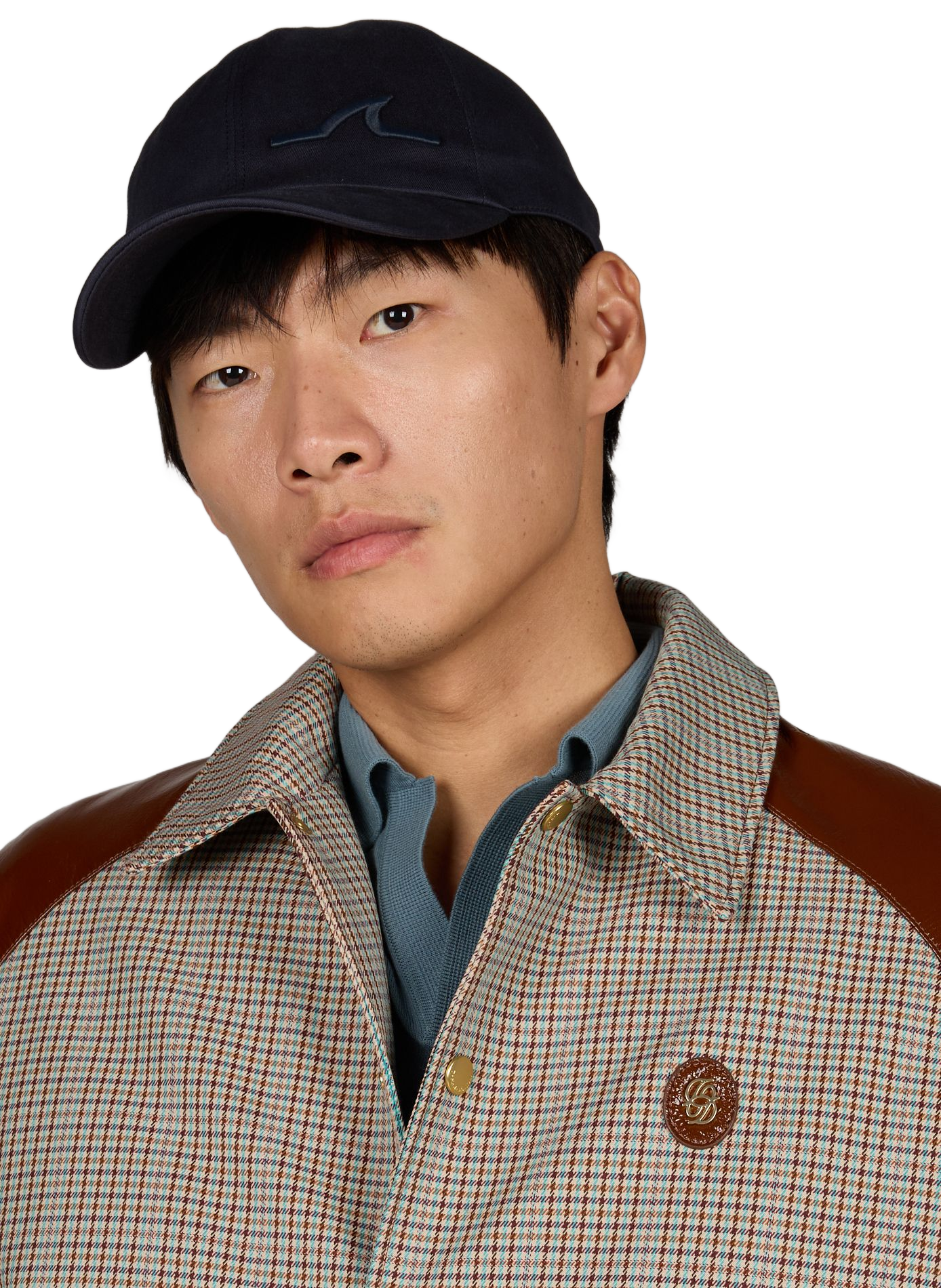 Casquette brodée en coton PAUL & SHARK Bleu