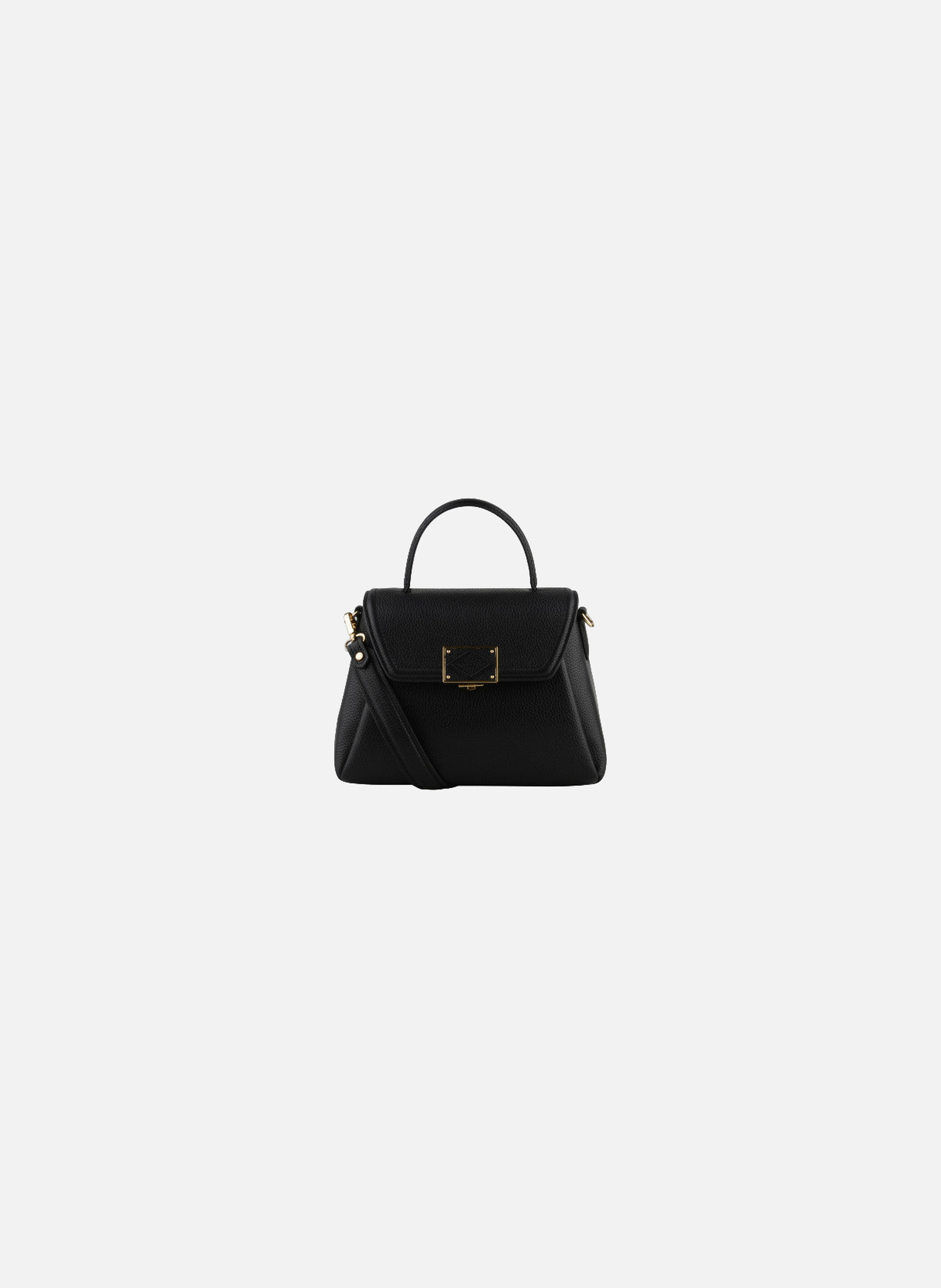Carat | sac porté épaule en cuir de vachette POURCHET Noir