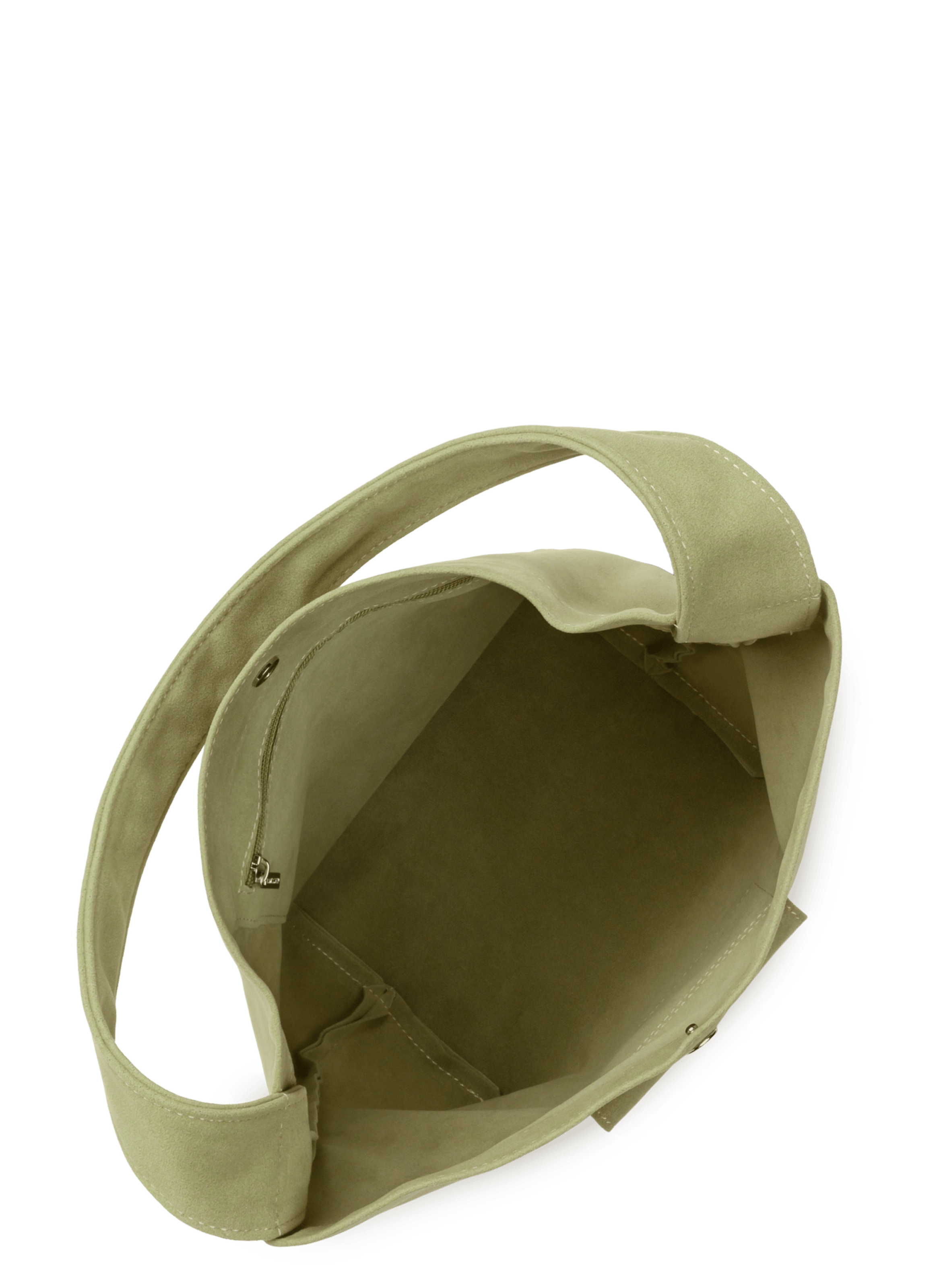 Mini bucket bag - suédine kba LANCASTER Green
