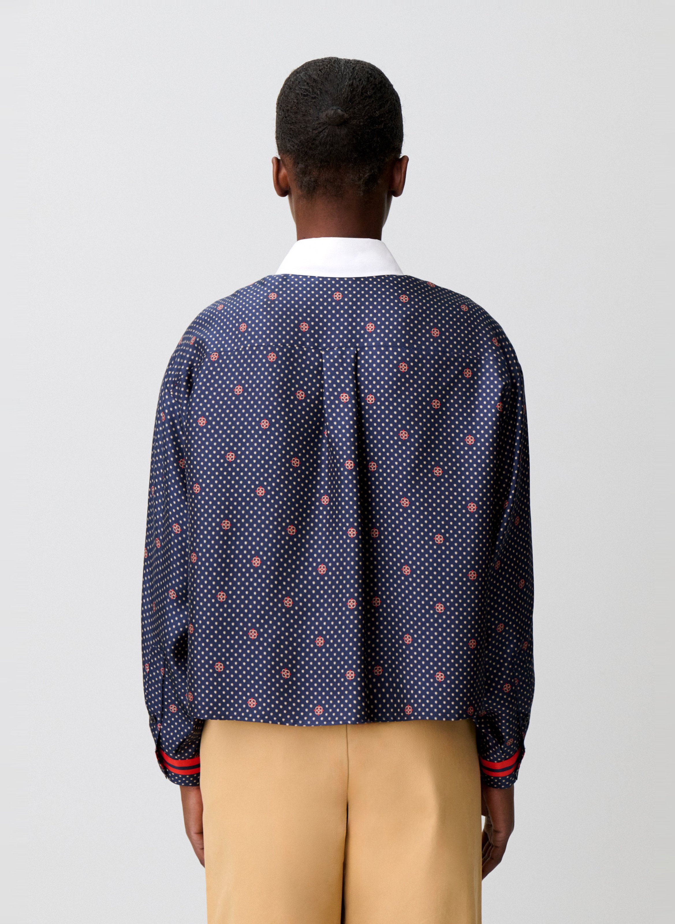 Chemise droite en soie CLAUDIE PIERLOT Multicolore