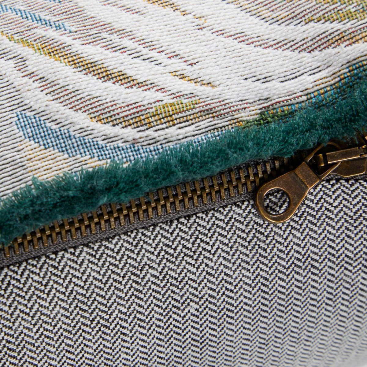 Housse de coussin en coton, manaca YVES DELORME Bleu