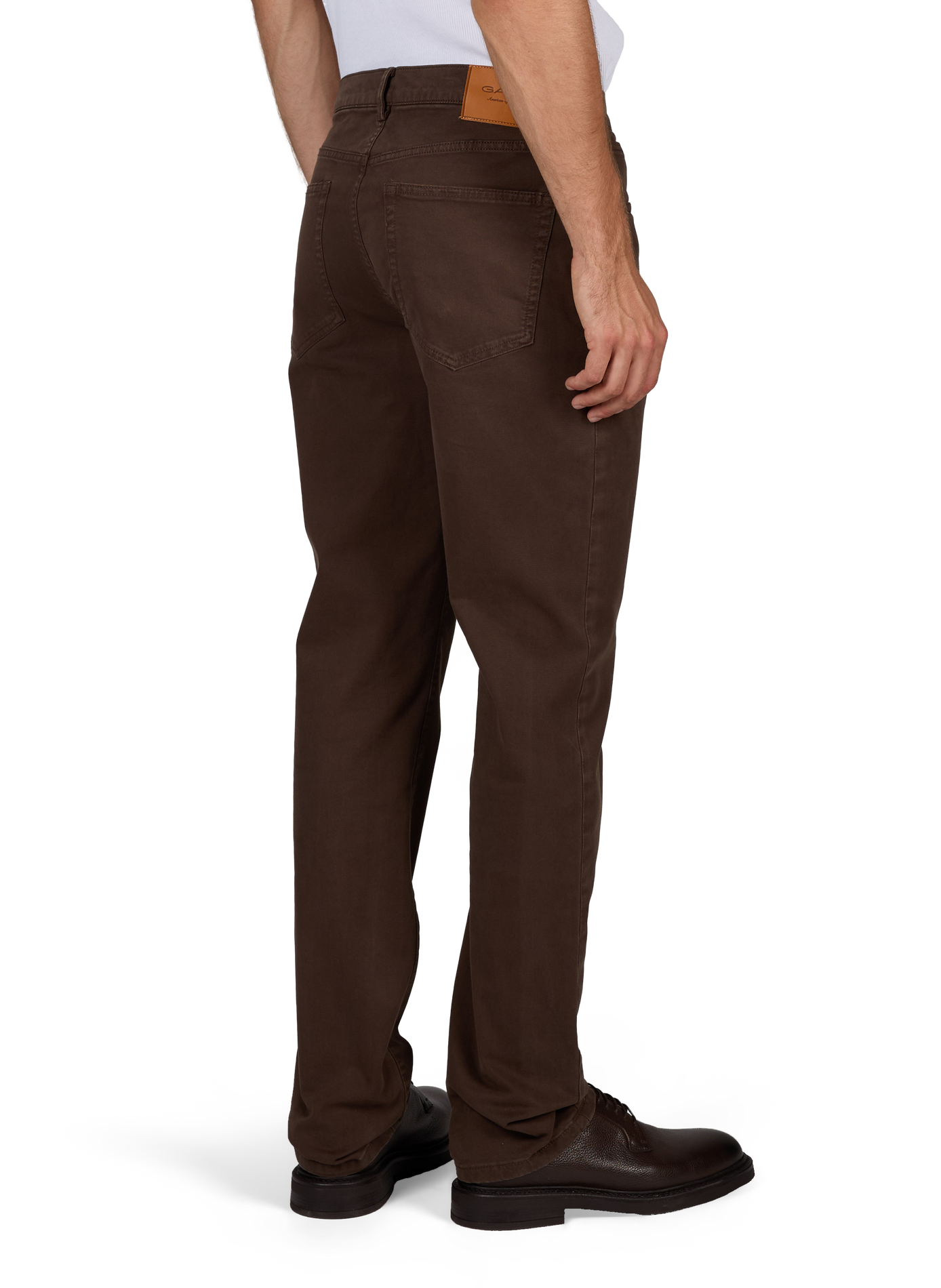 Solid straight-leg jeans GANT Brown