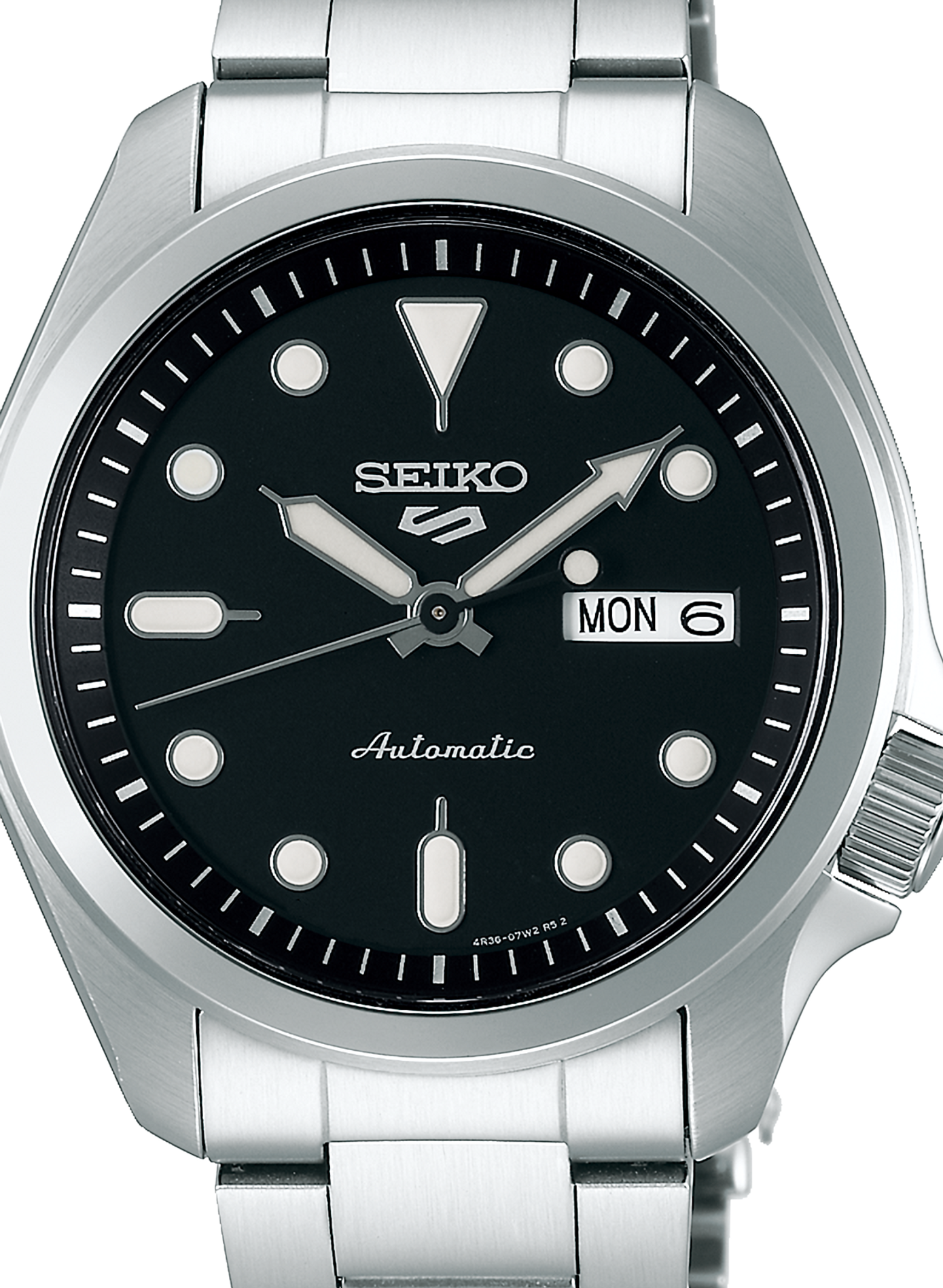Montre automatique Seiko 5 en acier inoxydable SEIKO 5 Noir