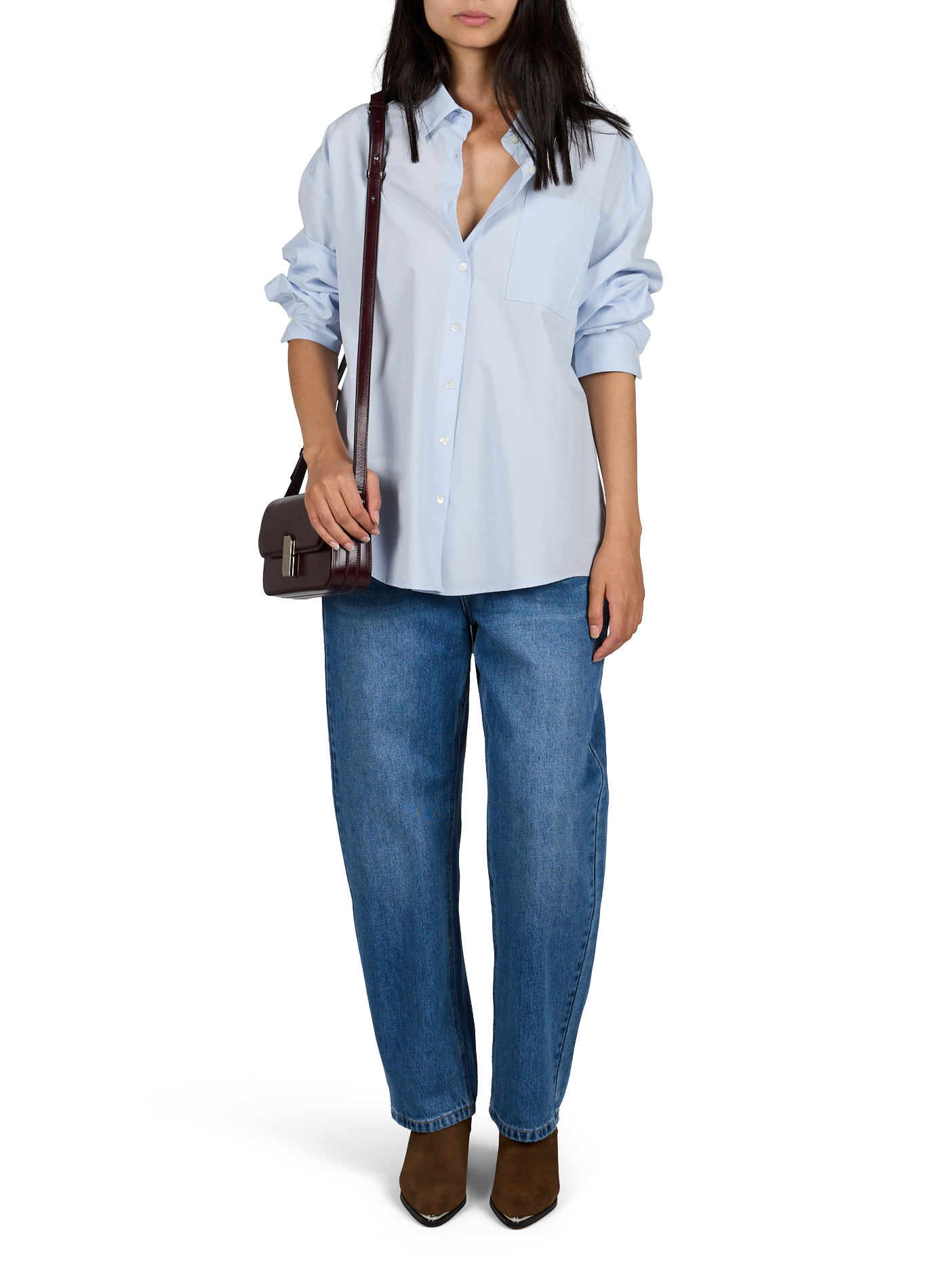 Alice Umhängetasche aus Leder NAT & NIN Violett