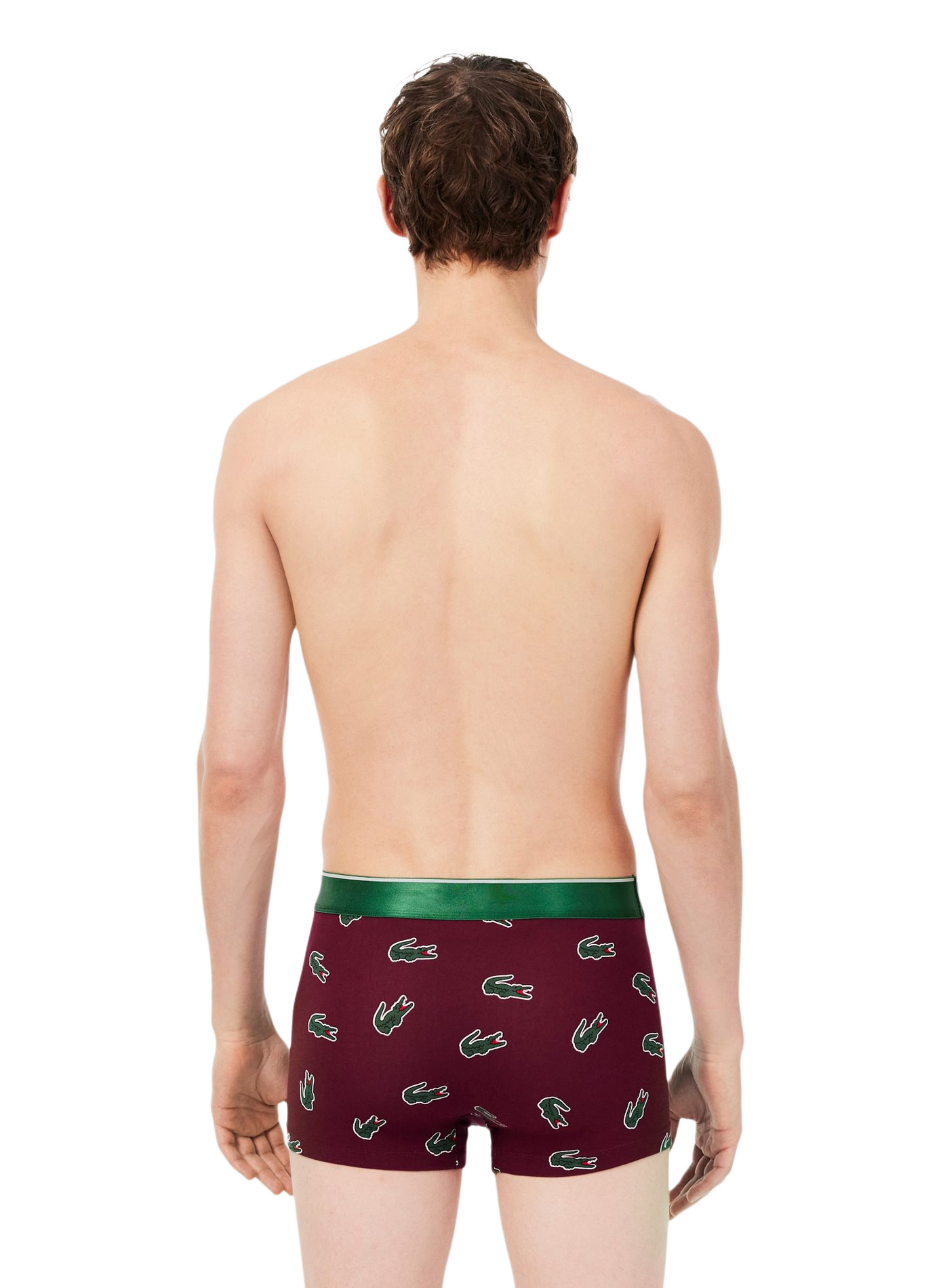 Lot de 3 boxers imprimés en coton mélangé LACOSTE Multicolore
