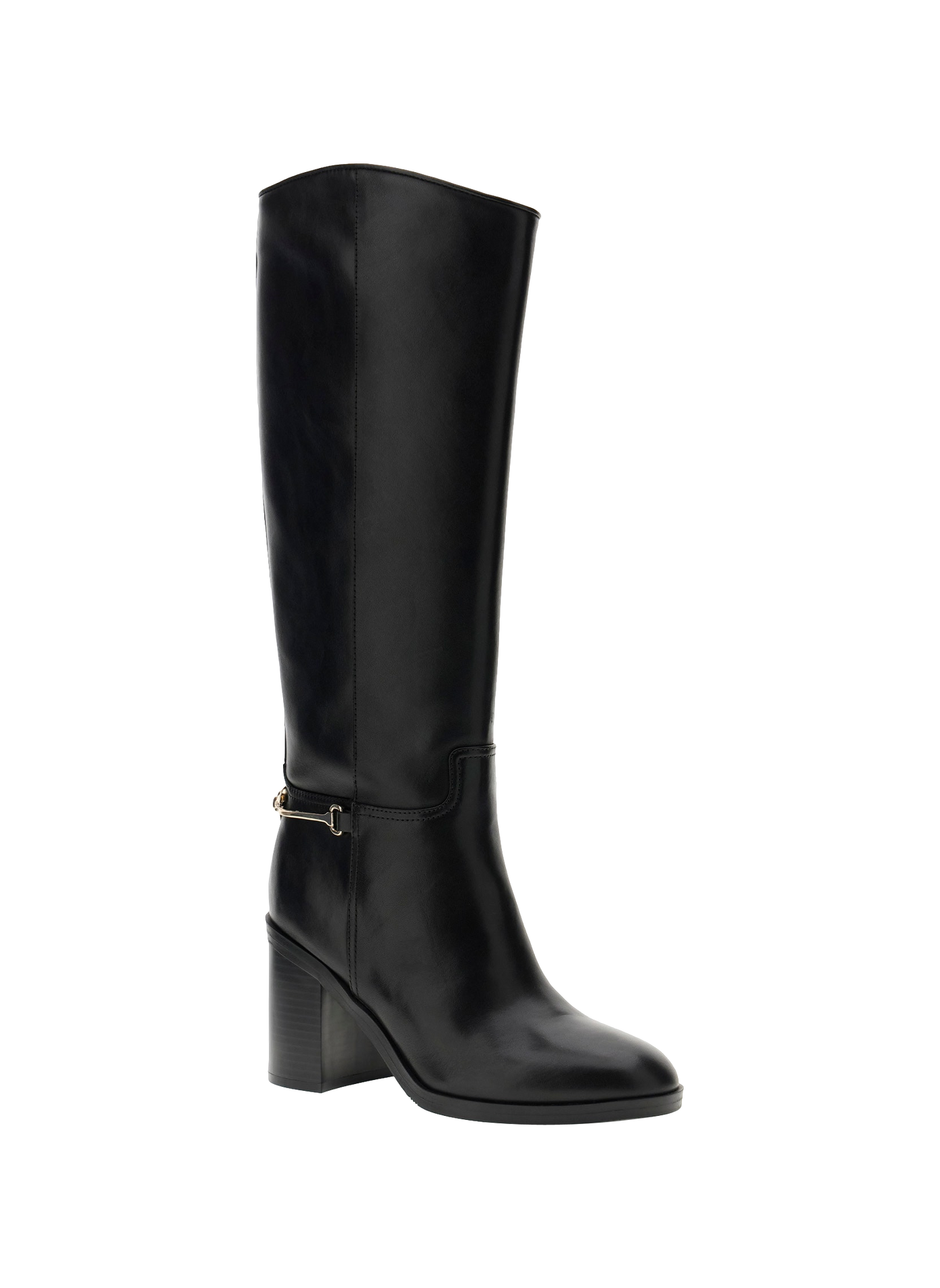 Bottes zippées en cuir GUESS Noir