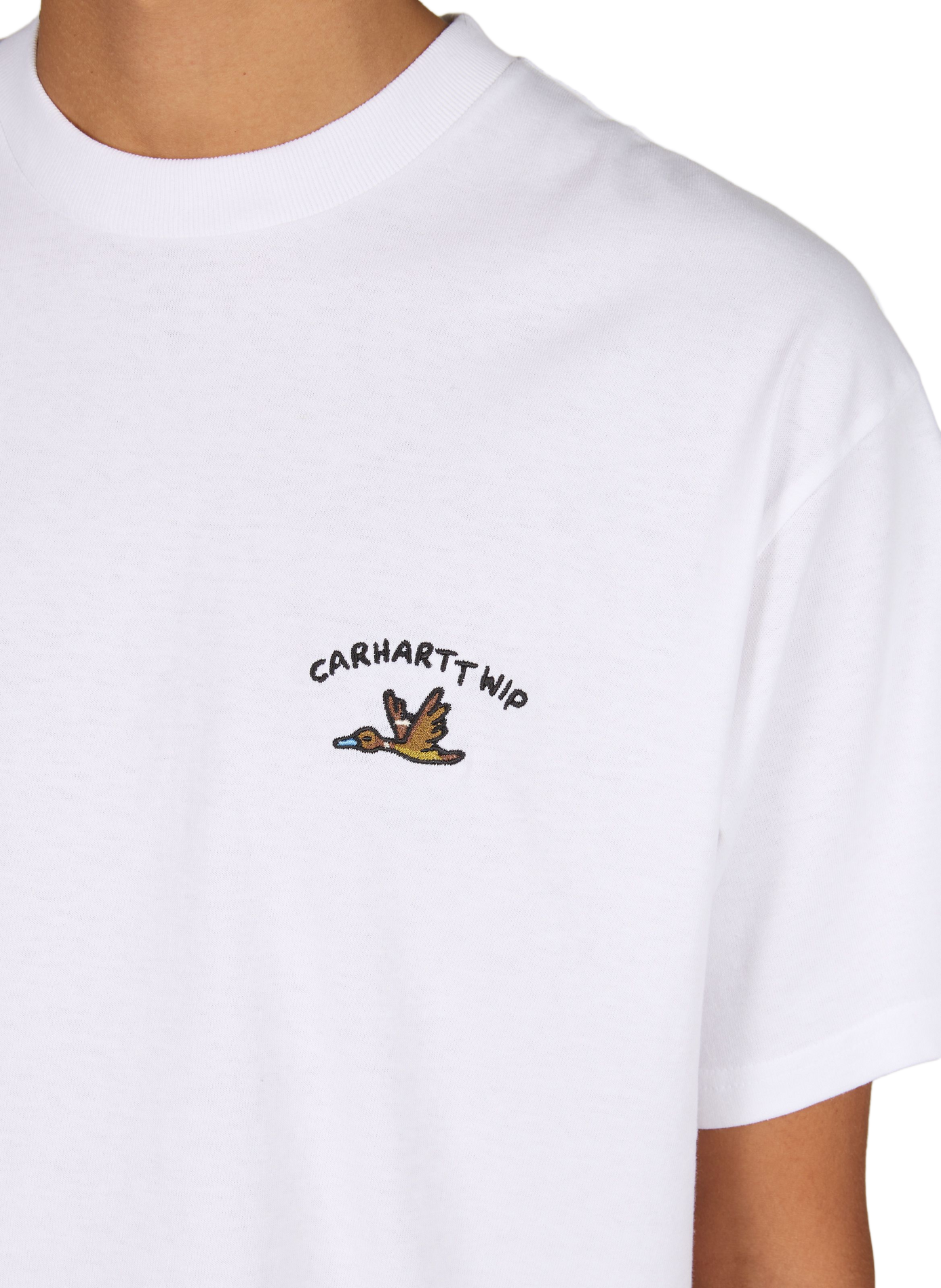T-shirt col rond en coton bio CARHARTT WIP Blanc