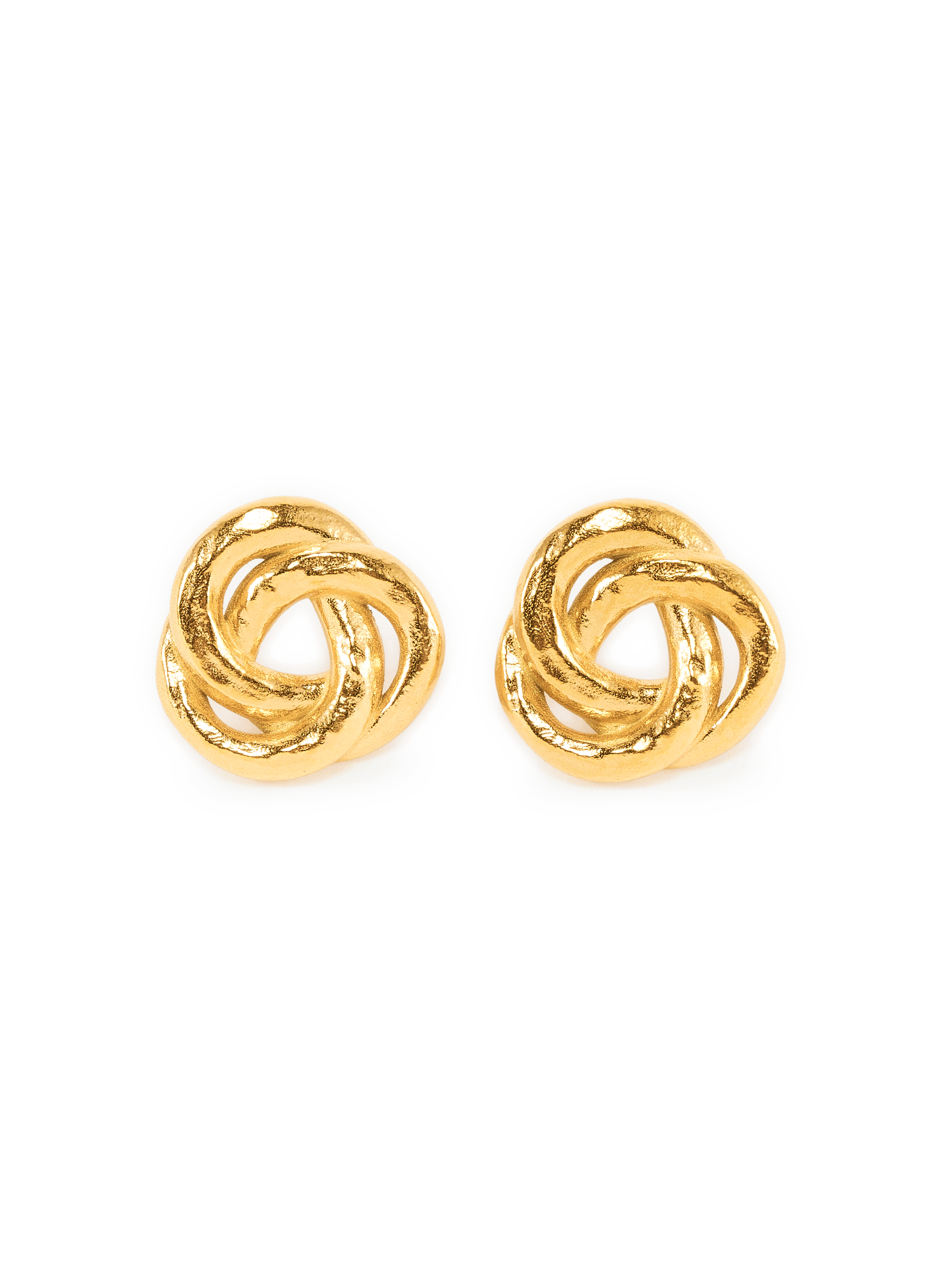 Boucles d'oreilles en acier AU PRINTEMPS PARIS Goud