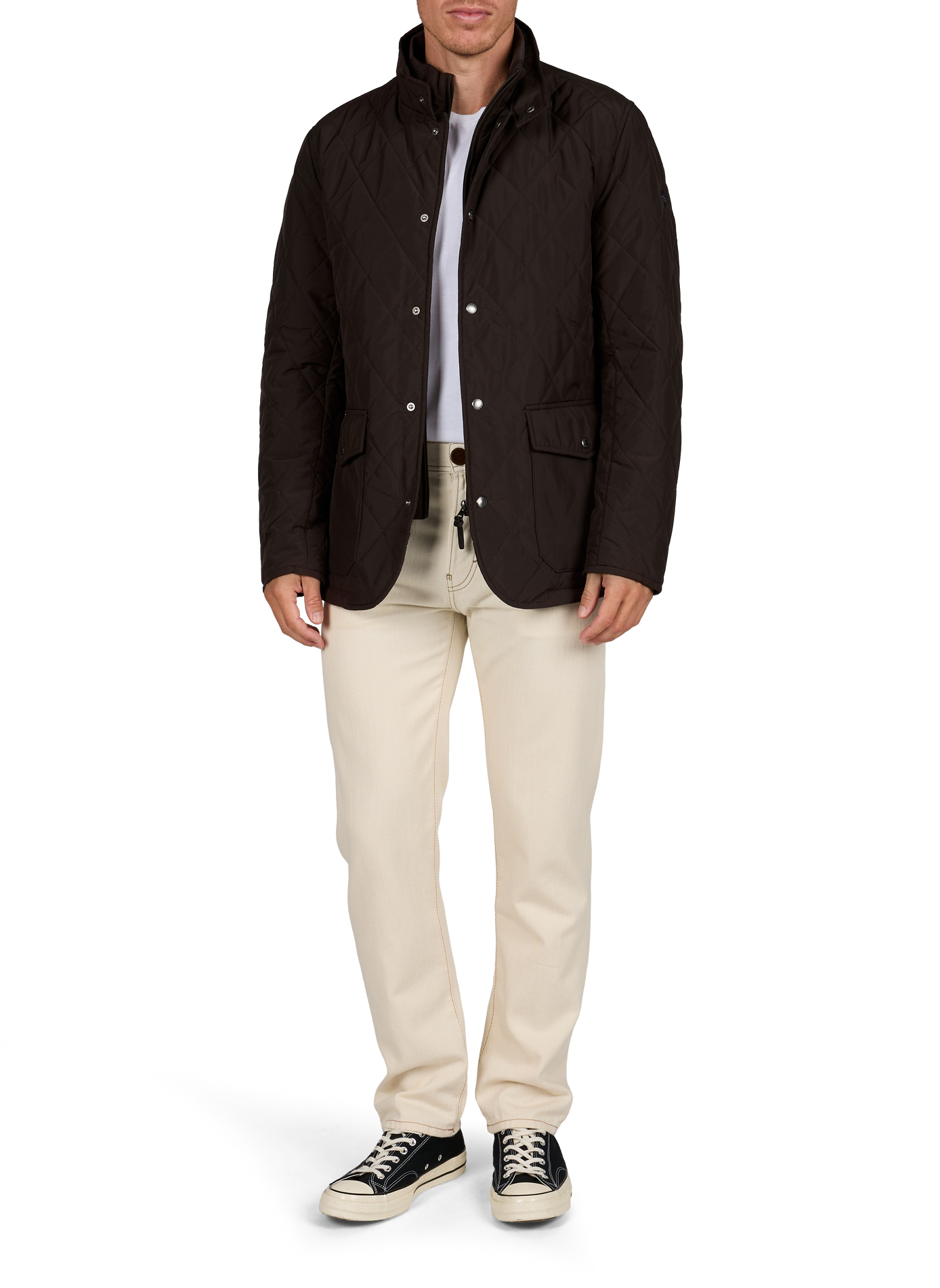 Gepolsterte Stehkragenjacke HACKETT Braun
