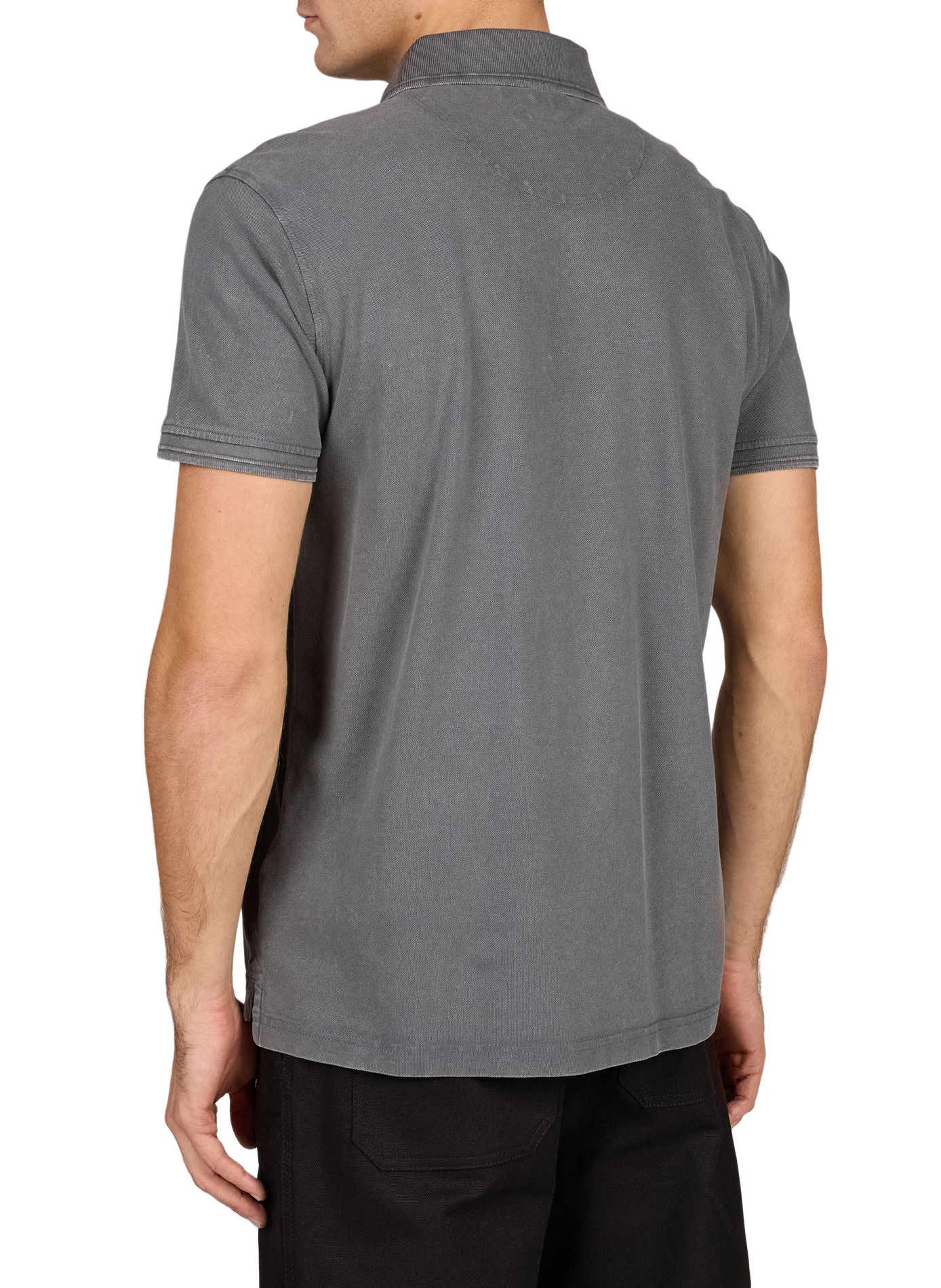 Short-sleeve washed polo REPLAY Grey