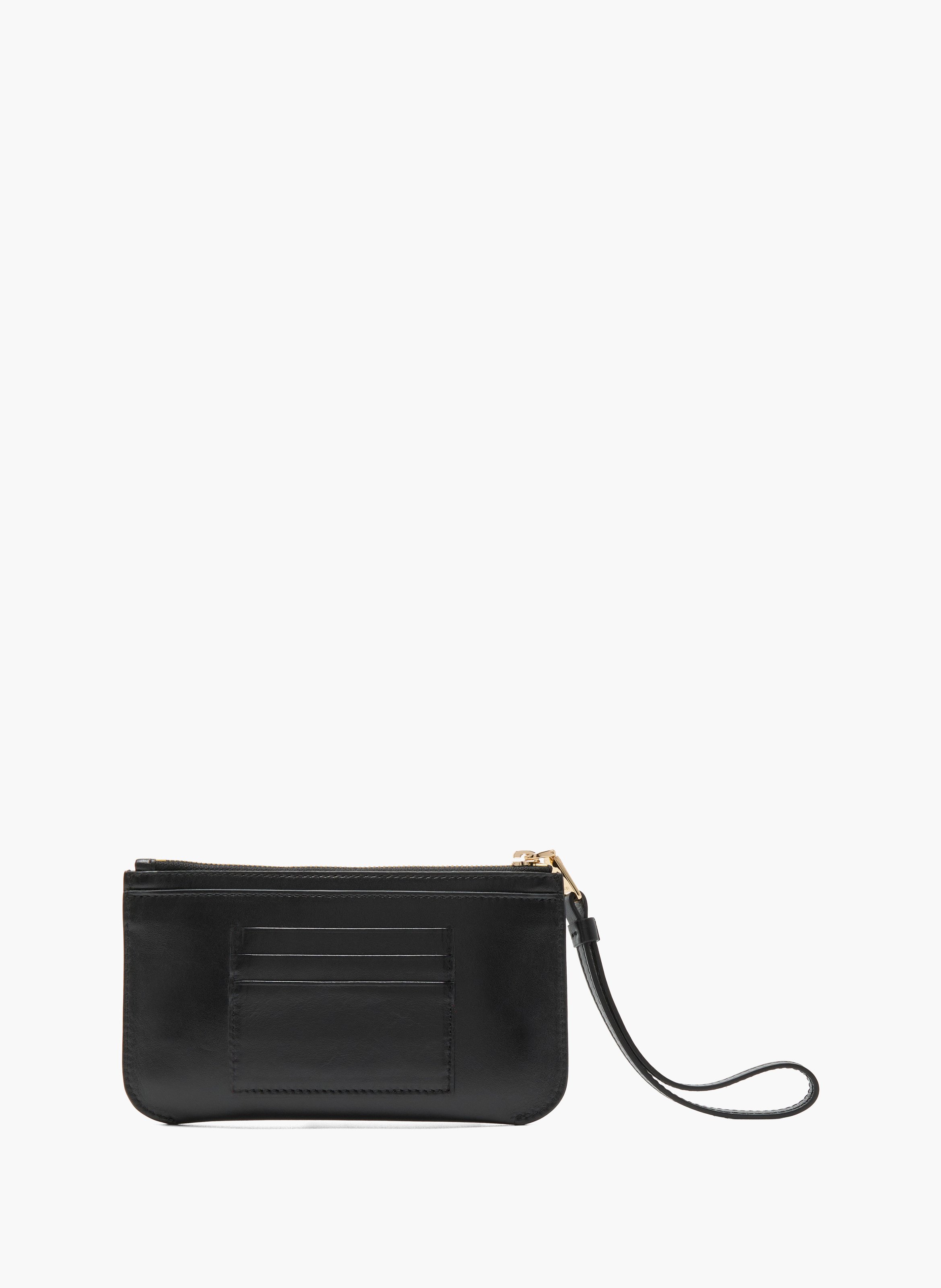 Pochette zippée m origami de lancel en cuir LANCEL Noir