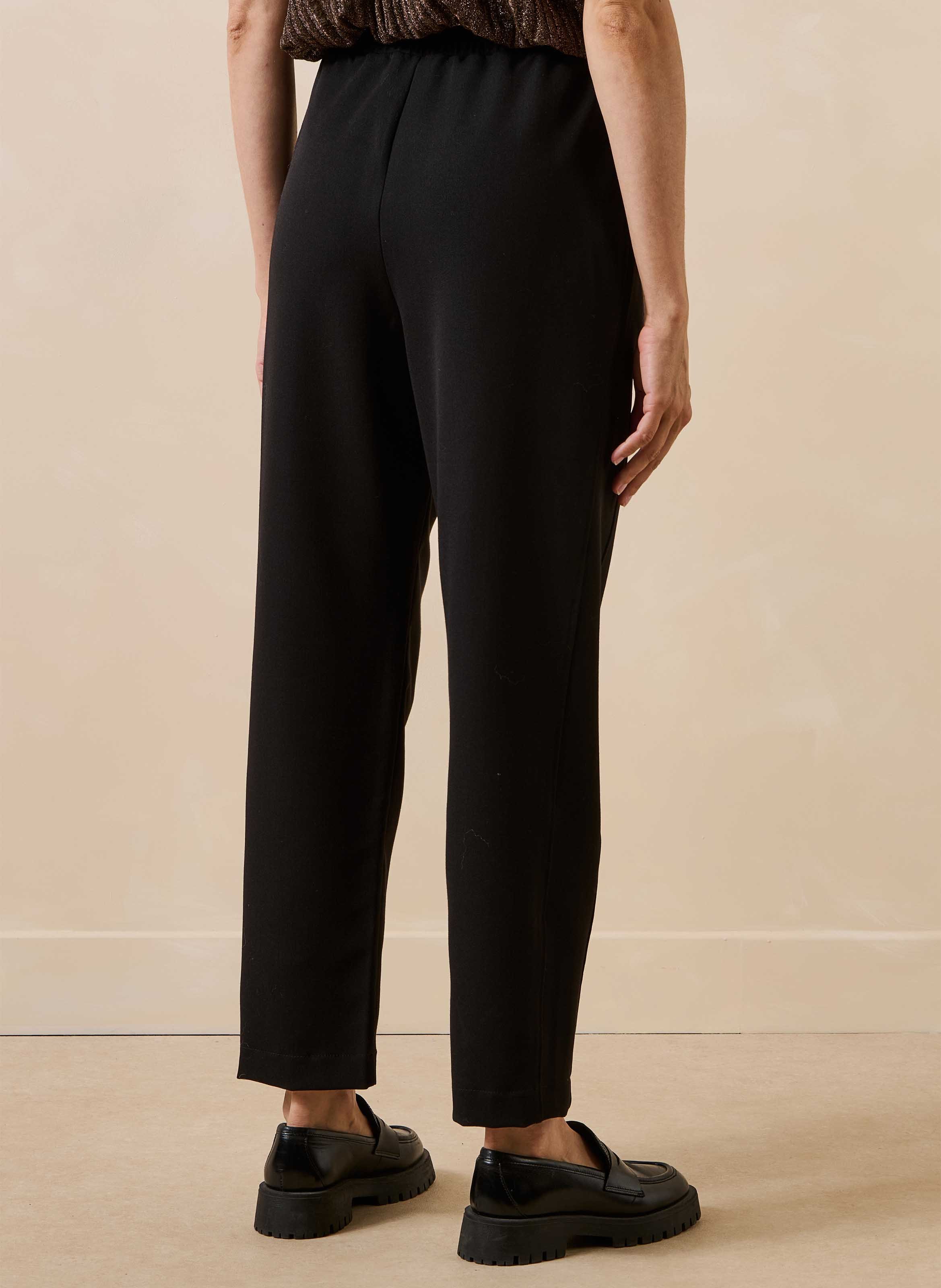 Broek met wortelsnit uni LA FEE MARABOUTEE Zwart