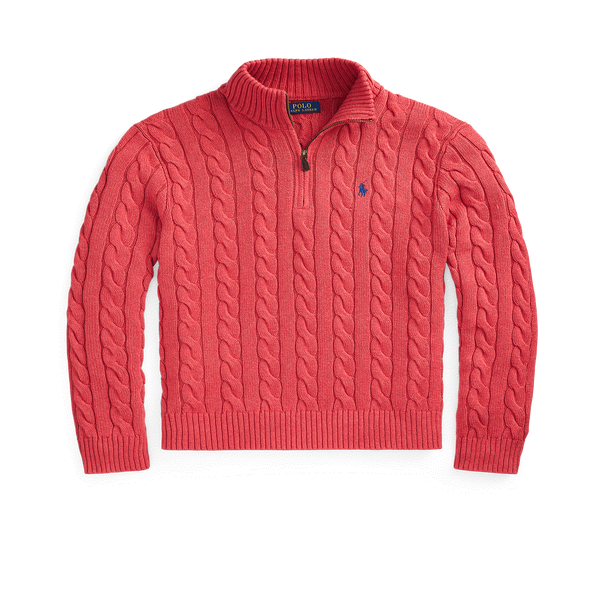Polo Ralph Lauren High-collar Cotton Jumper In Red