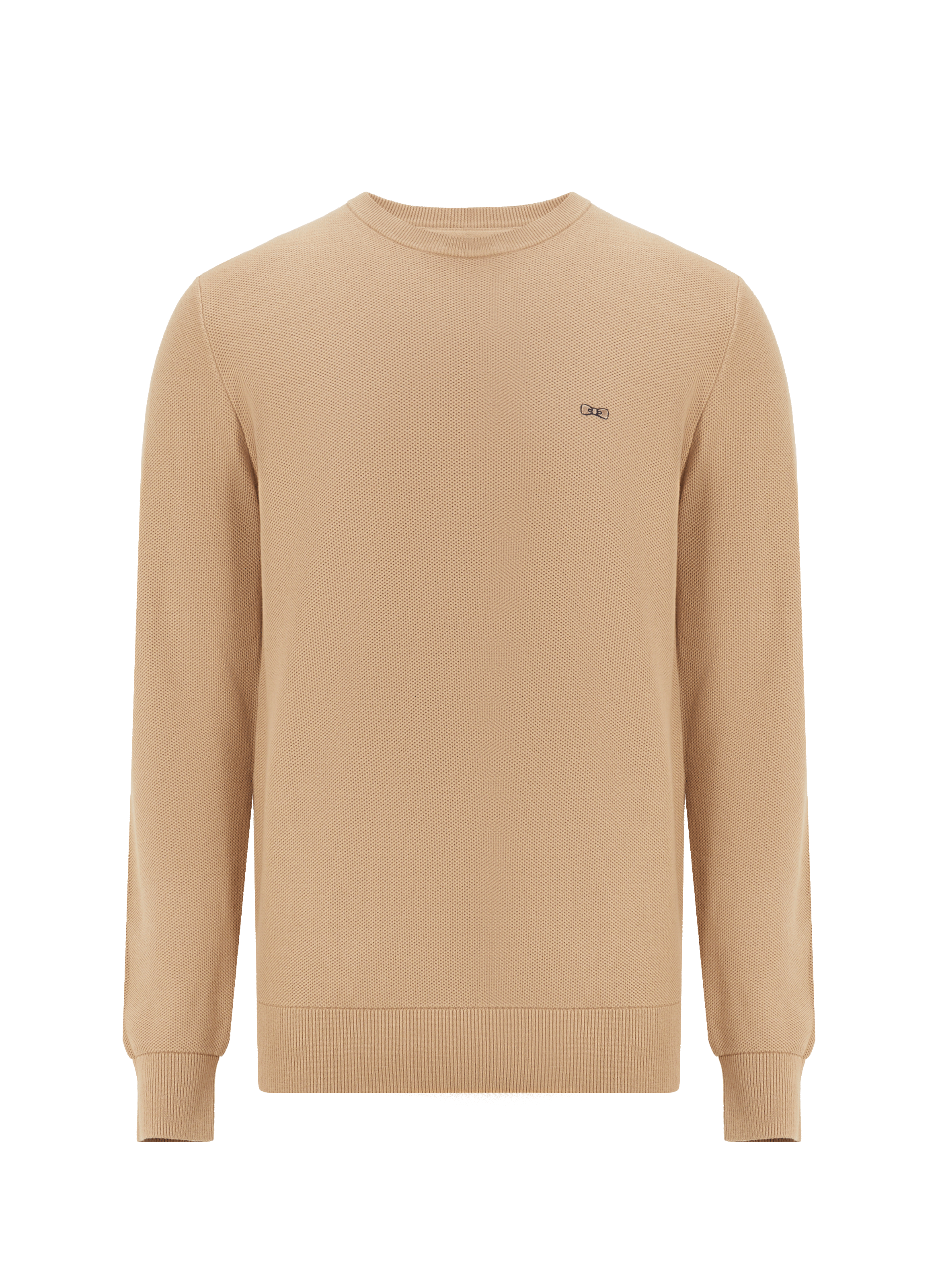 Pull col rond en coton