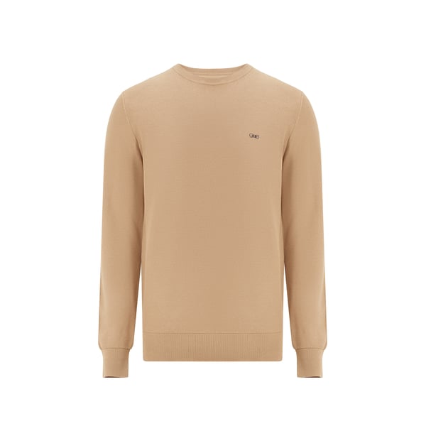 Pull col rond en coton