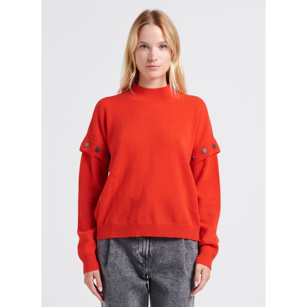 Pull col montant en laine