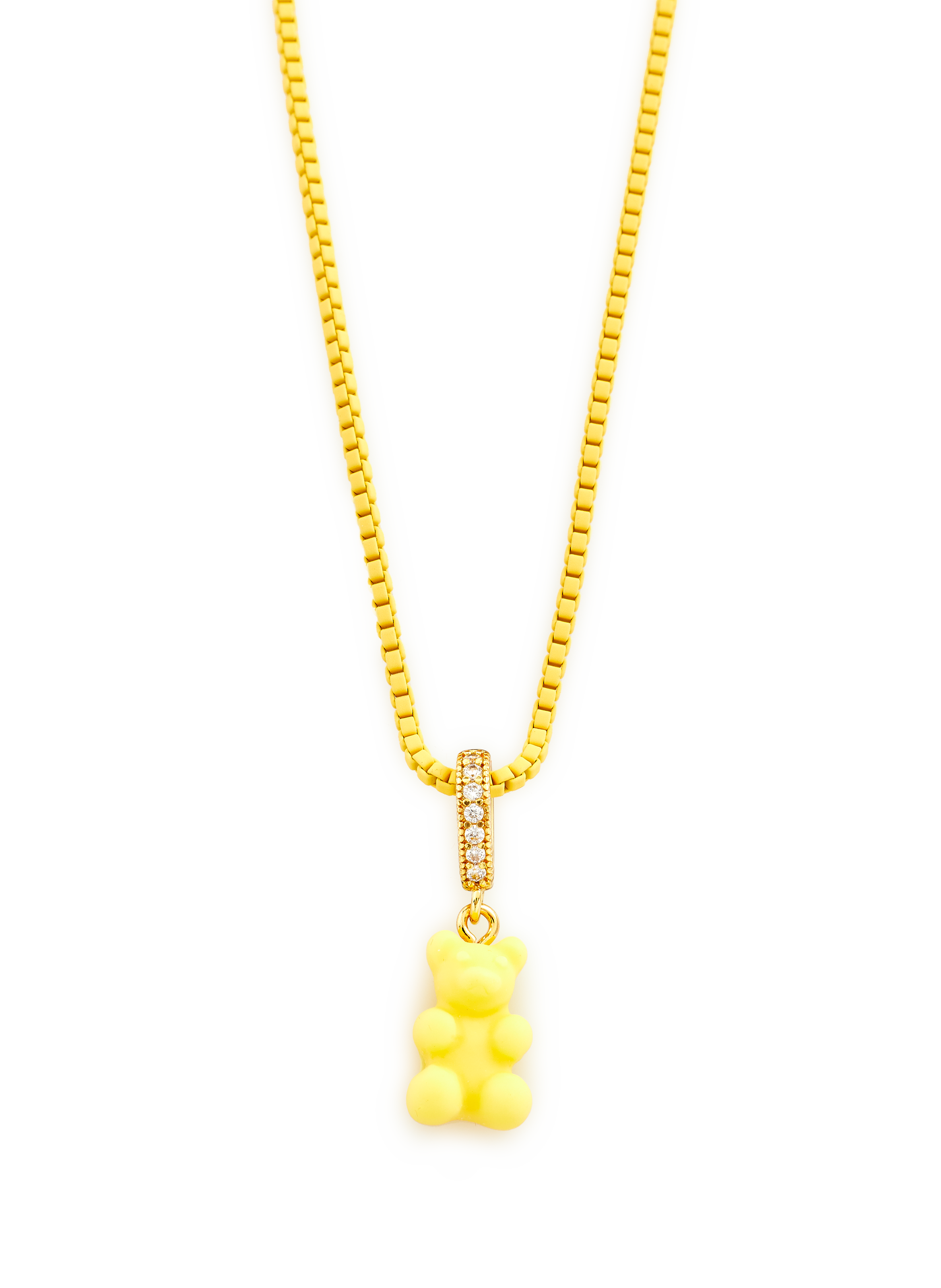Collier chaine  Jaune