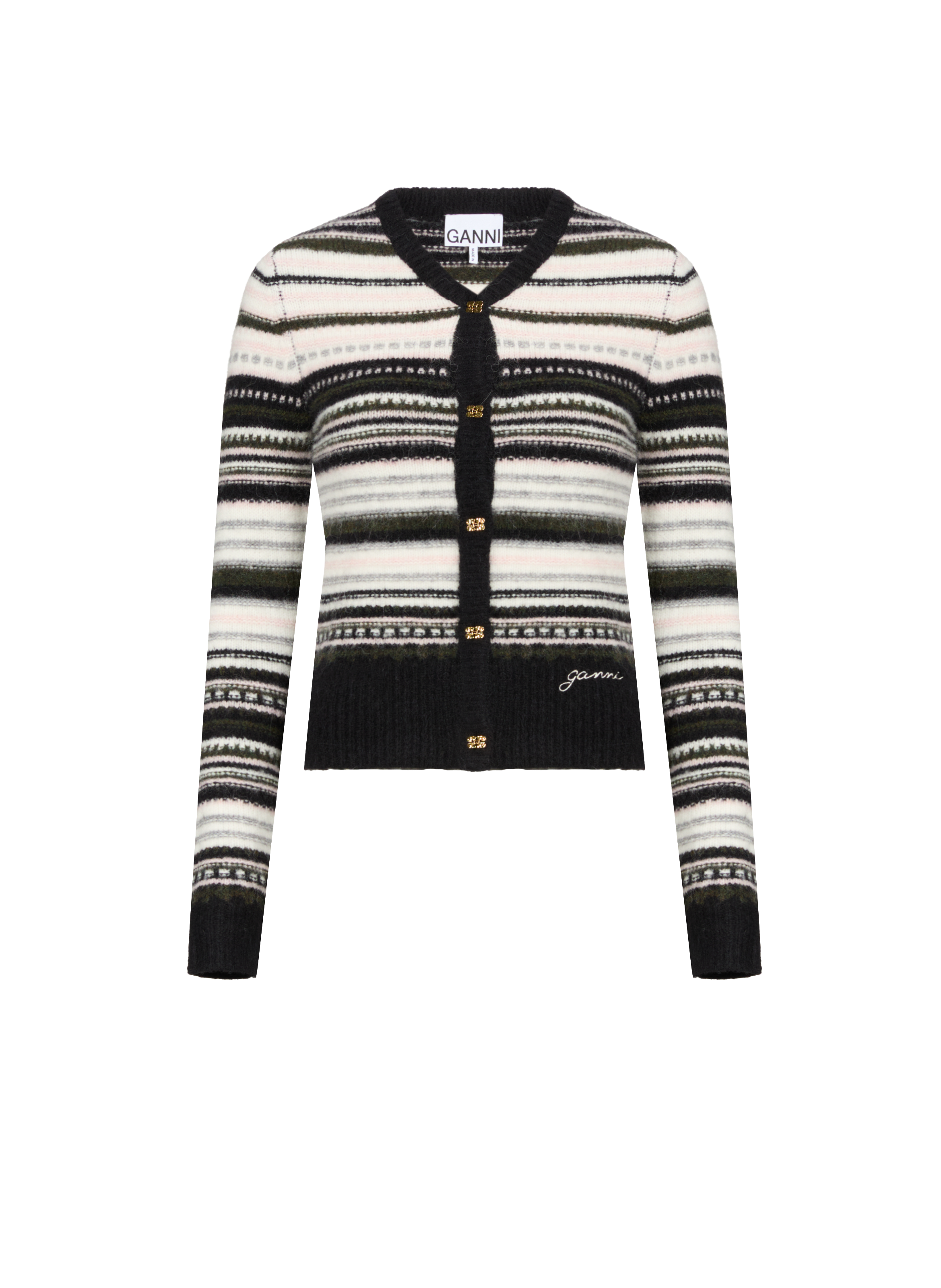 GANNI Gilet en maille  Multicolore