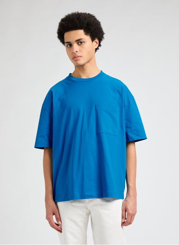 T-shirt oversize Bart Bleu by SAISON 1865 SAISON 1865 T-shirt oversize Bart Bleu