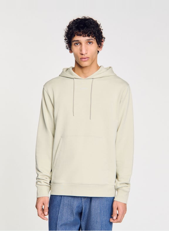Sweat droit en coton Kaki by SANDRO SANDRO Sweat droit en coton Kaki