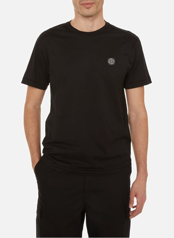 T-shirt en coton Noir by STONE ISLAND STONE ISLAND T-shirt en coton Noir