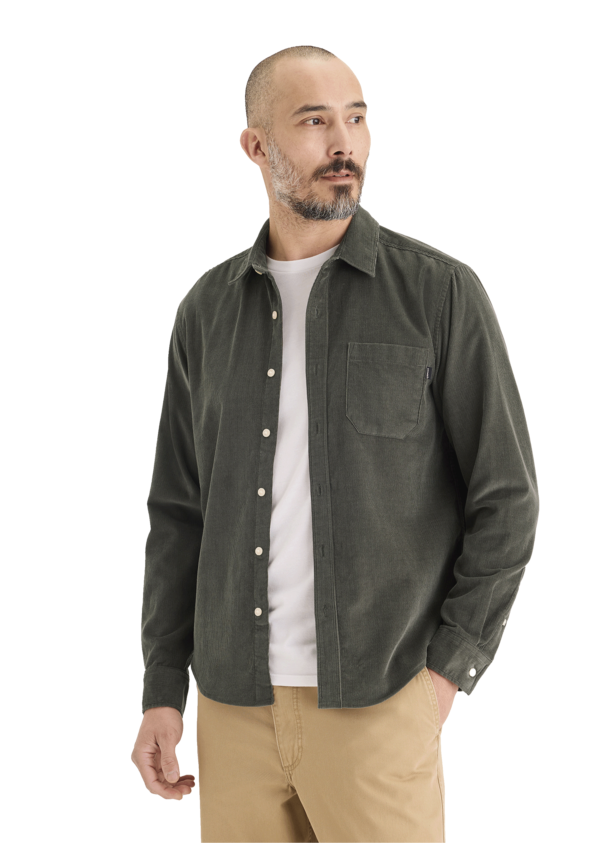 DOCKERS Chemise en coton Kaki