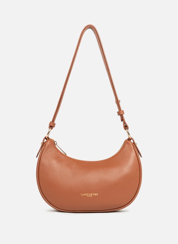 Petit sac besace - milano aria Marron by LANCASTER LANCASTER Petit sac besace - milano aria Marron