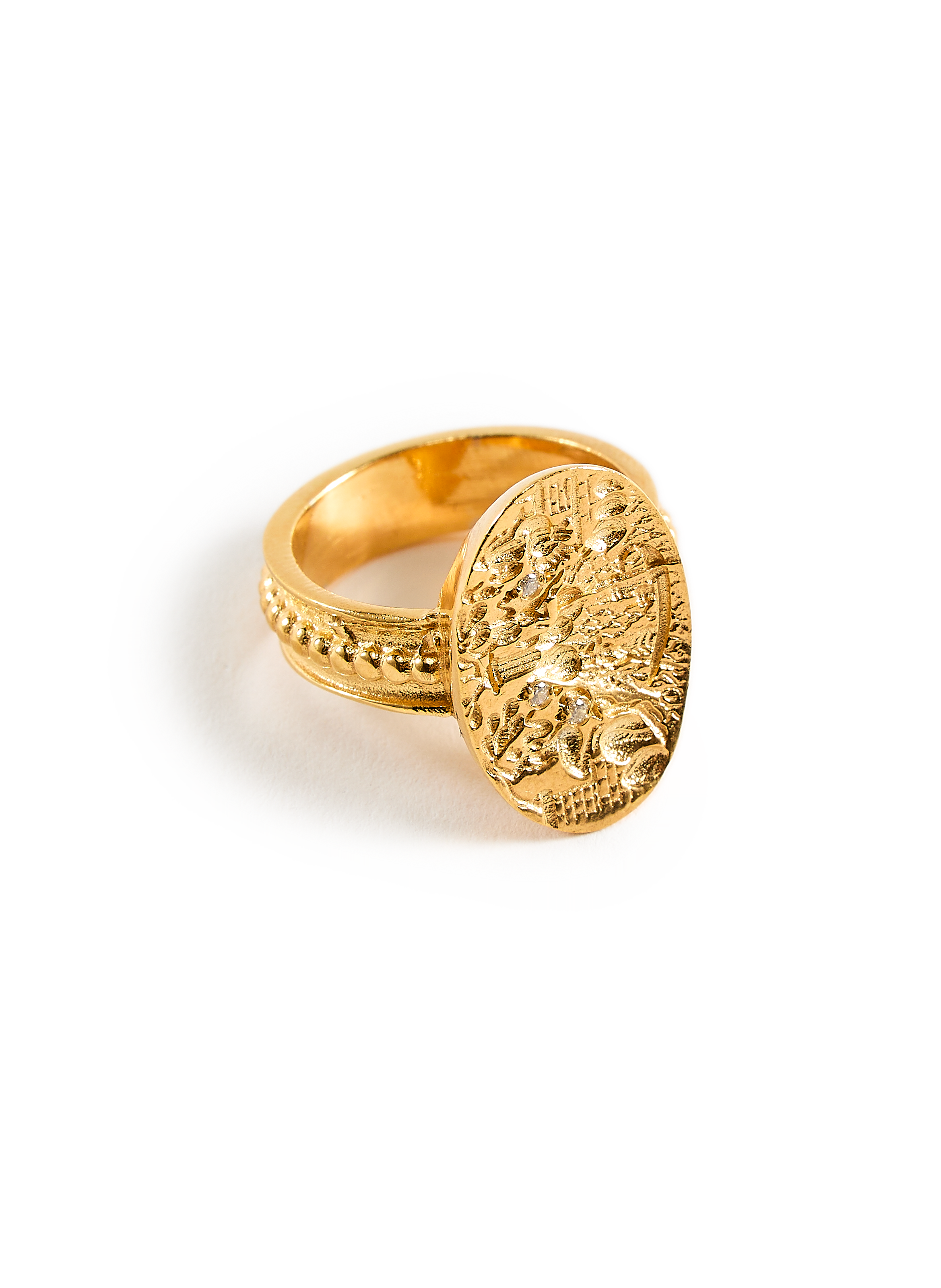 Chevalière Minoas HERMINA ATHENS Doré