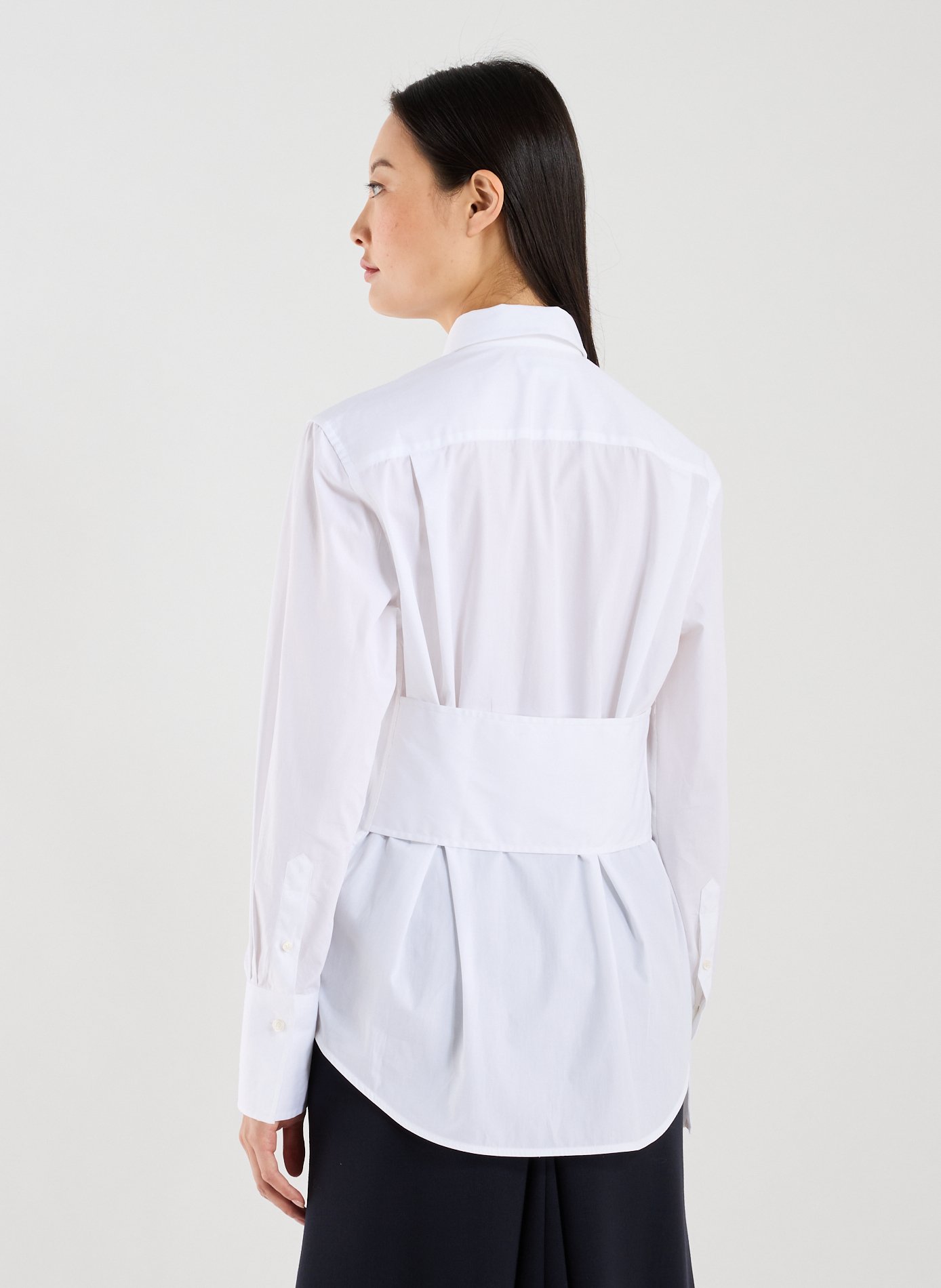 Shirt with cotton panel VICTORIA BECKHAM White
