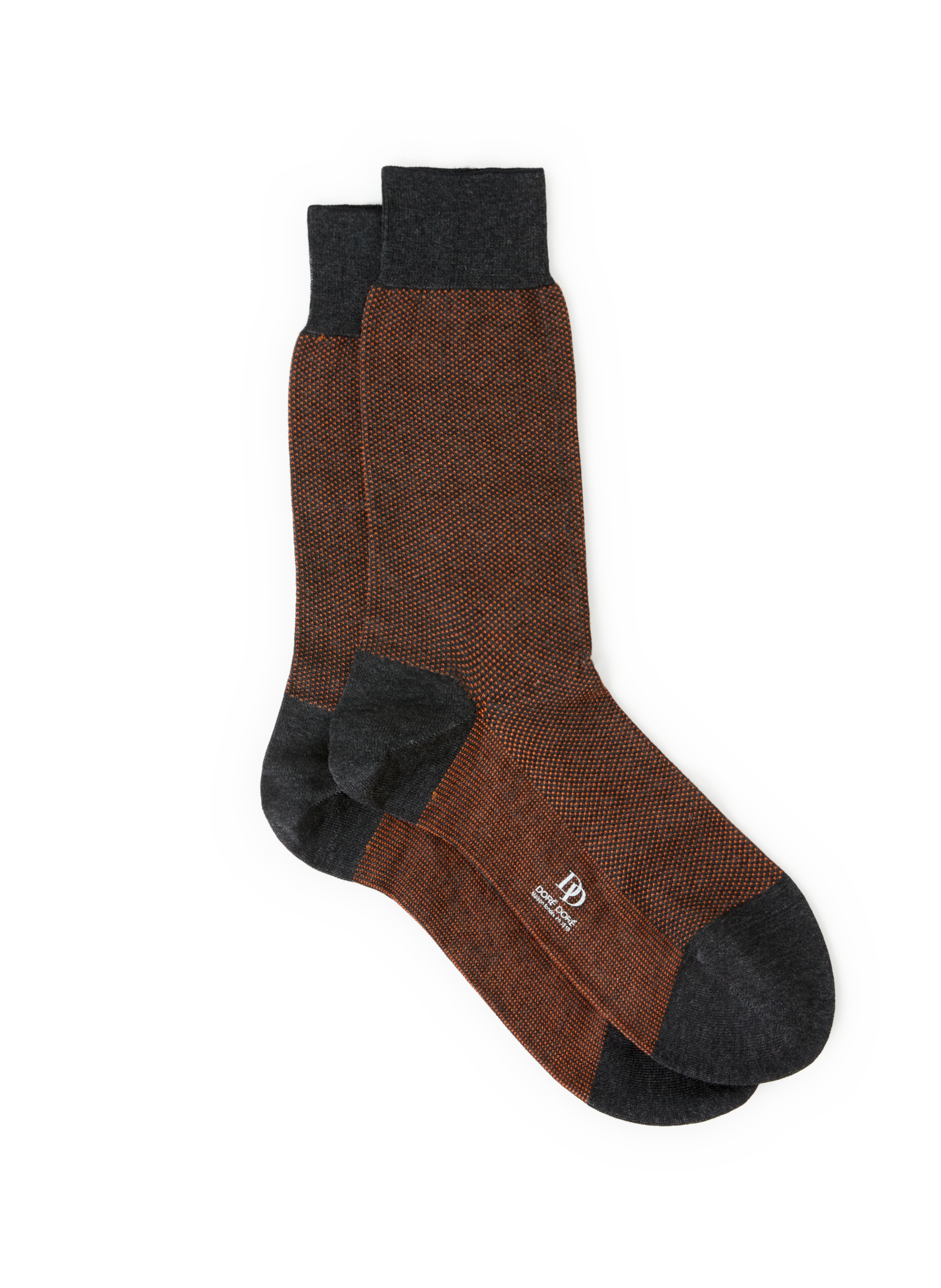 DORÉ DORÉ Printed cotton Socks Grey