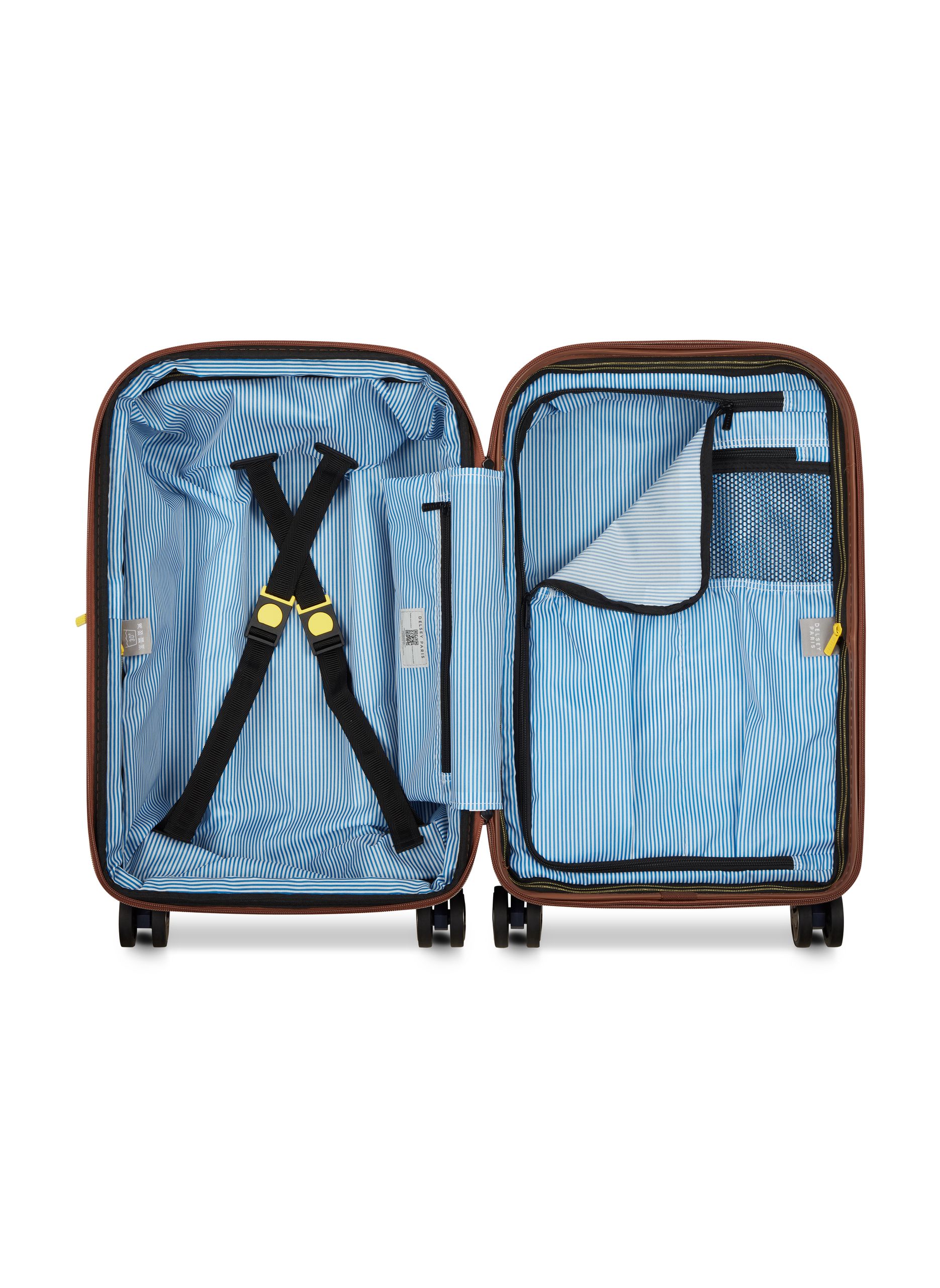 Valise cabine rigide taille s - carrousel 2 DELSEY PARIS Bleu