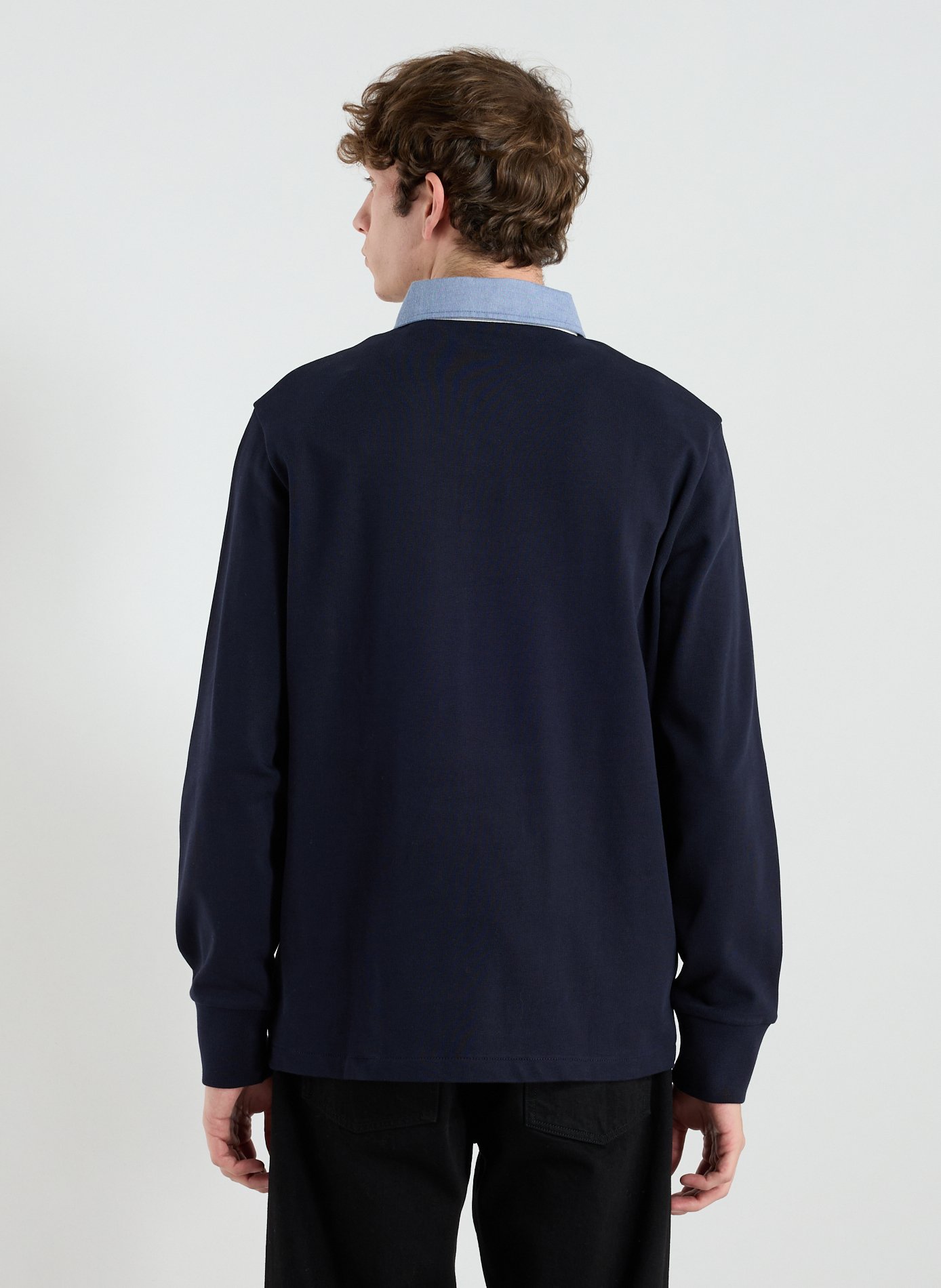 Long-sleeved polo shirt GANT Blue
