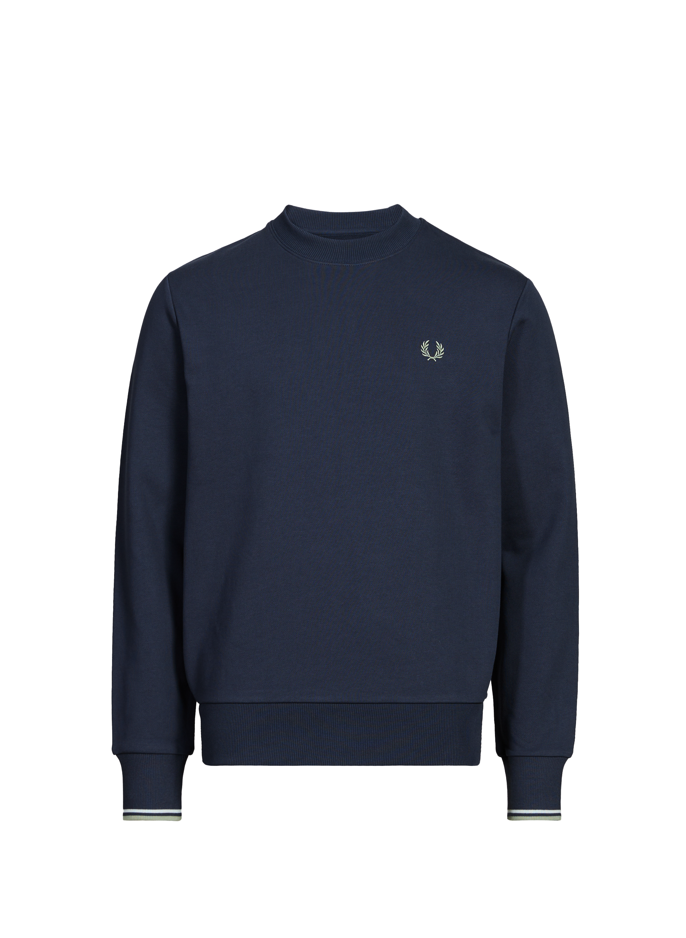 Sweatshirt col rond en coton FRED PERRY Bleu