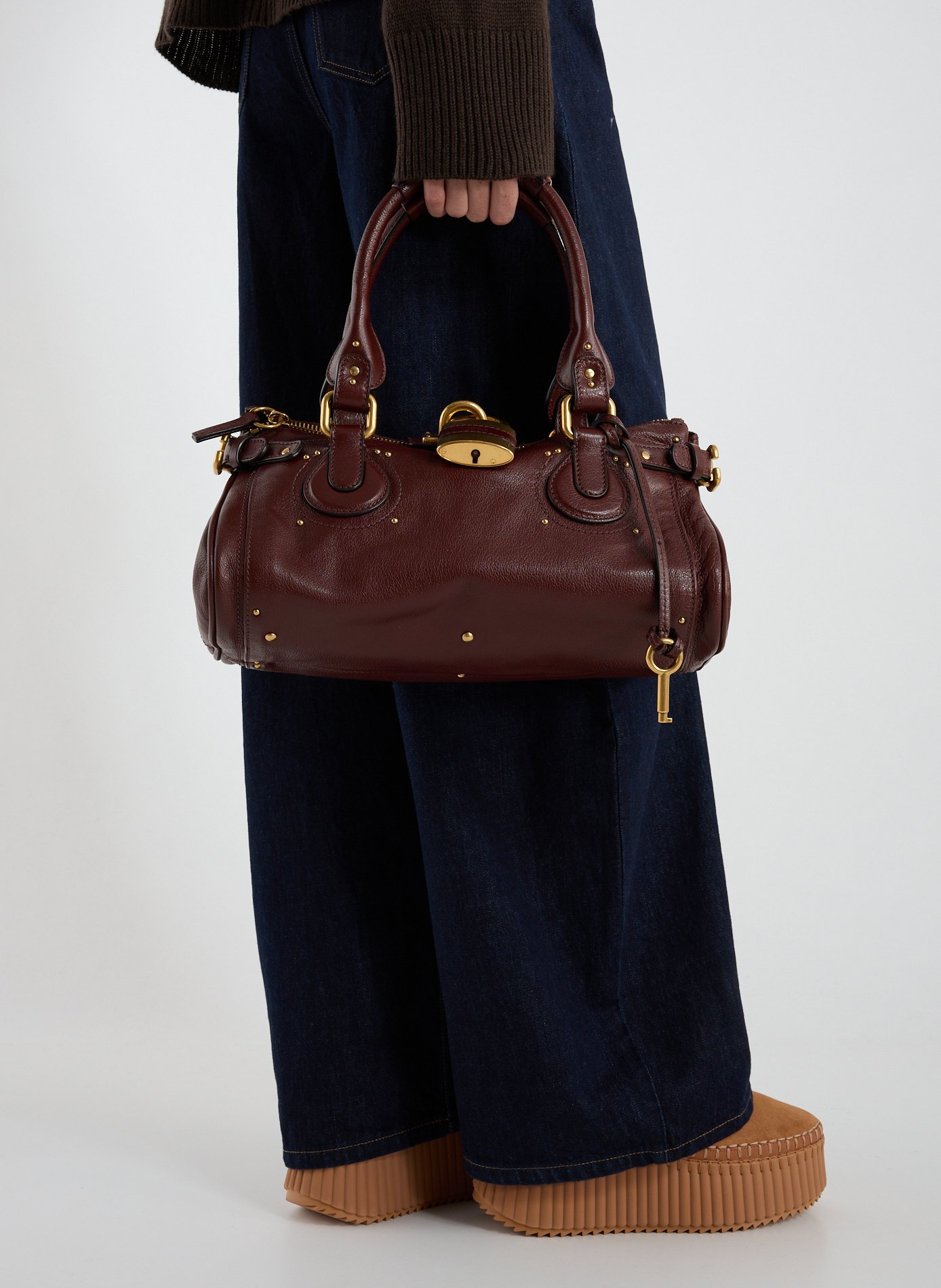 Sac à main en cuir CHLOÉ Marron