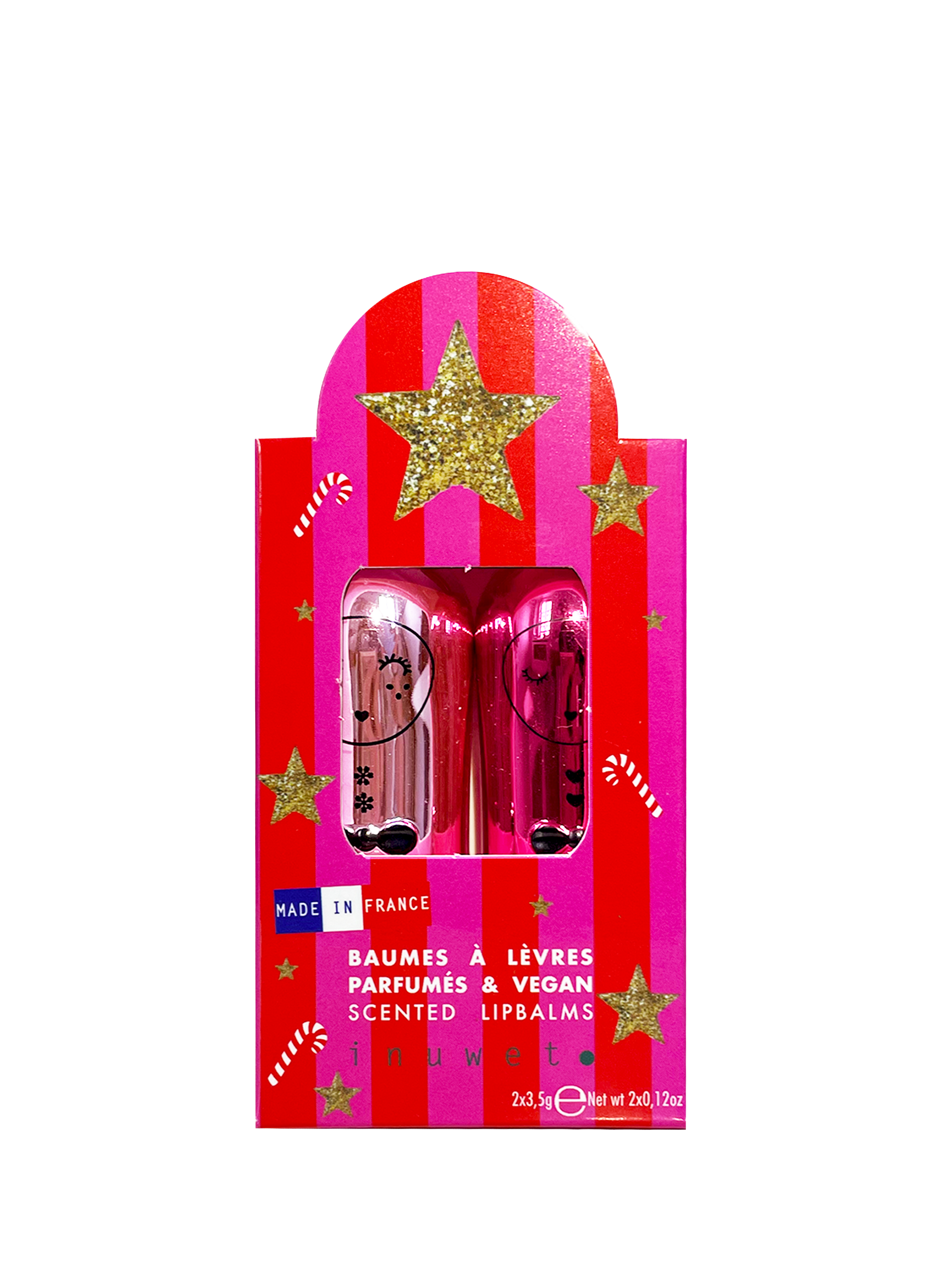 Couture - Duo Baumes à lèvres - Sorbet Framboise & Pomme d'Amour INUWET No color