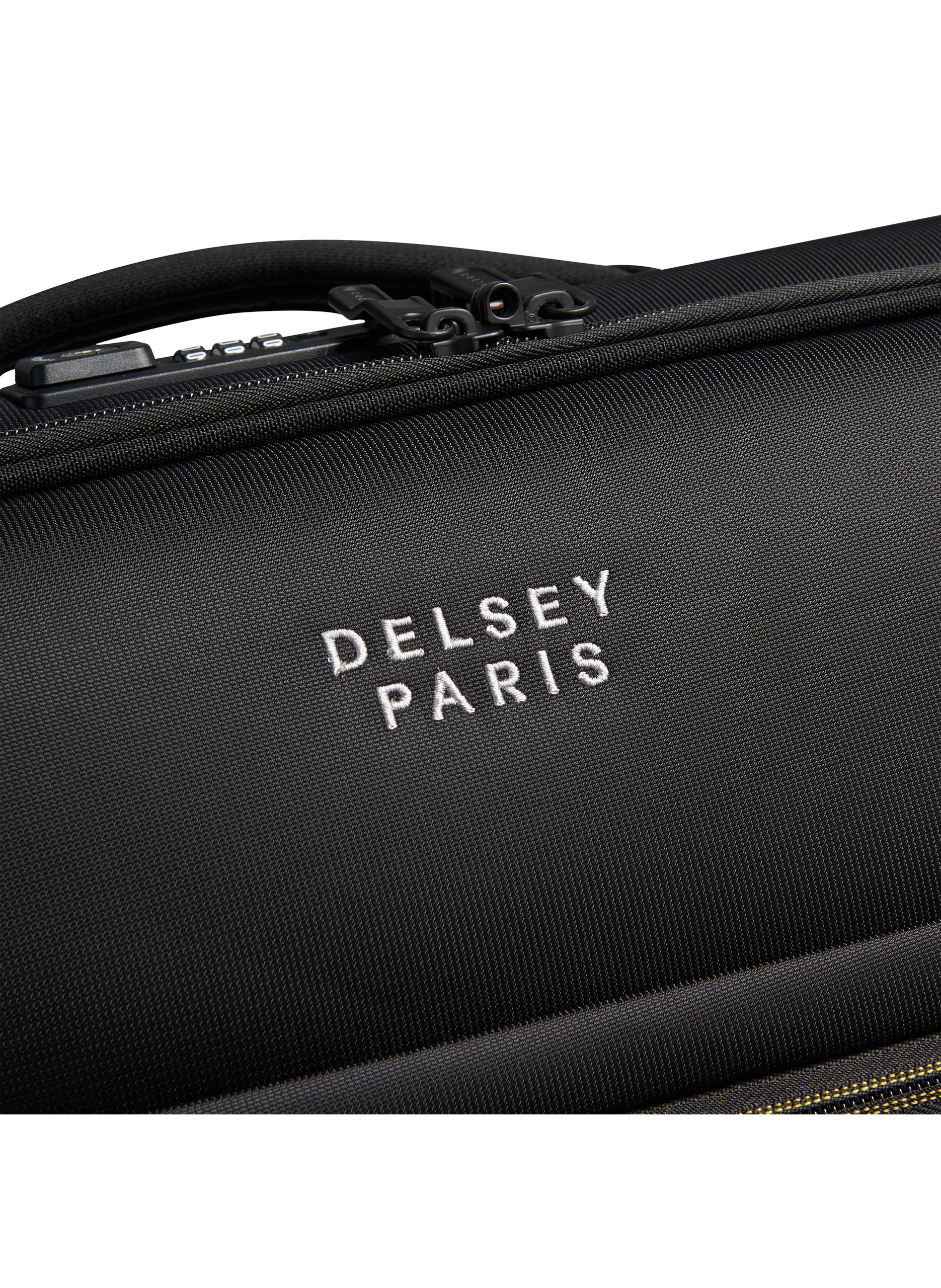 Valise cabine souple taille s - brochant 3 DELSEY PARIS Noir
